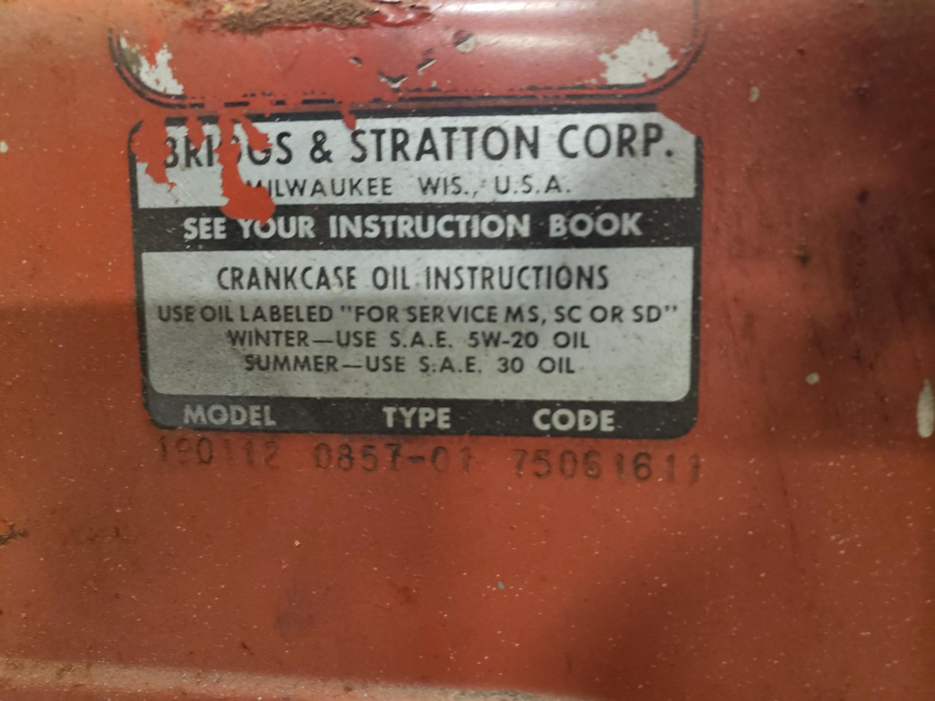 Briggs & Stratton | Rig Fee $10 - Image 2 of 2