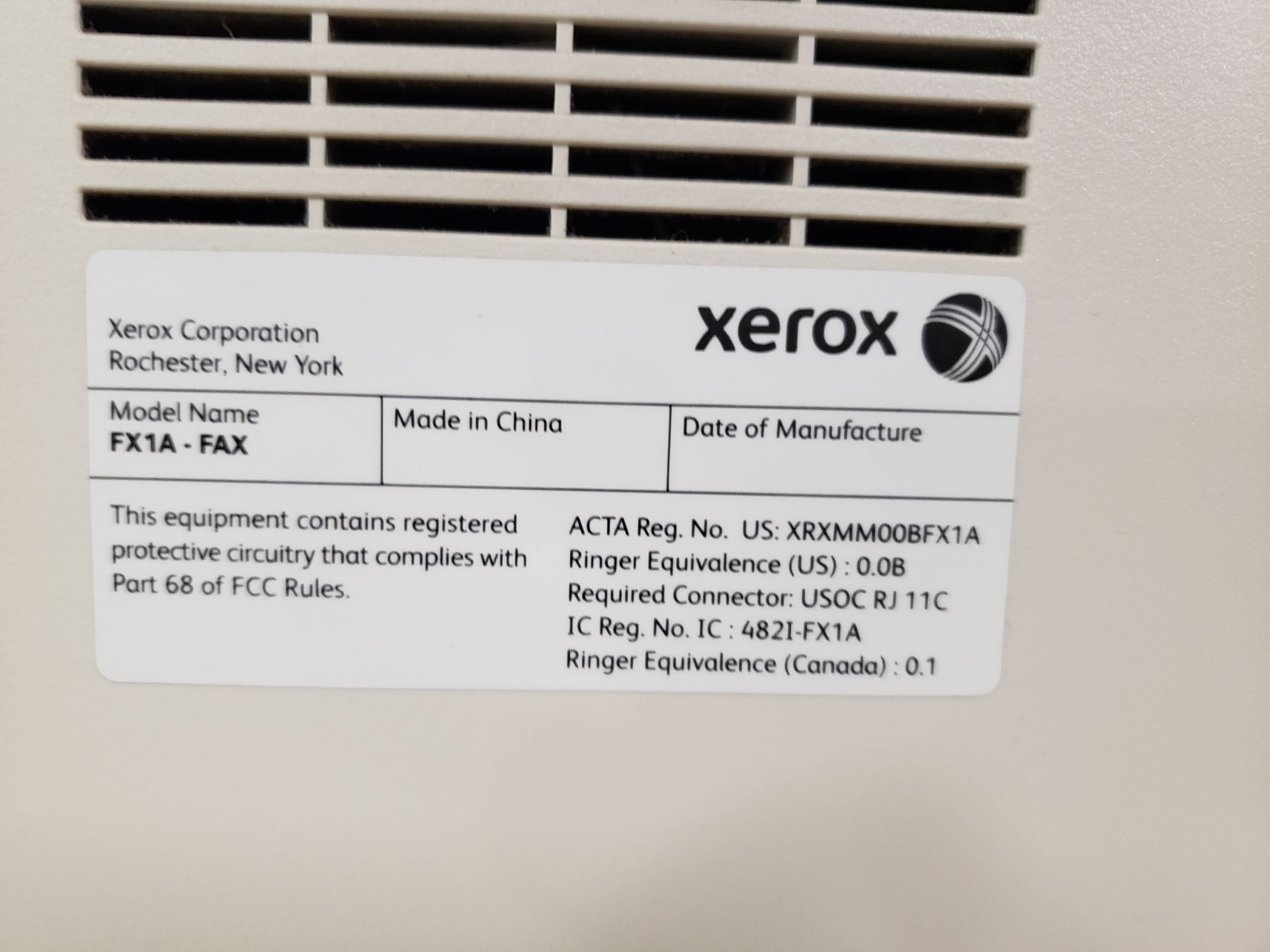 Xerox FX1A-Fax Multi Function Copier | Rig Fee $75 - Image 2 of 2