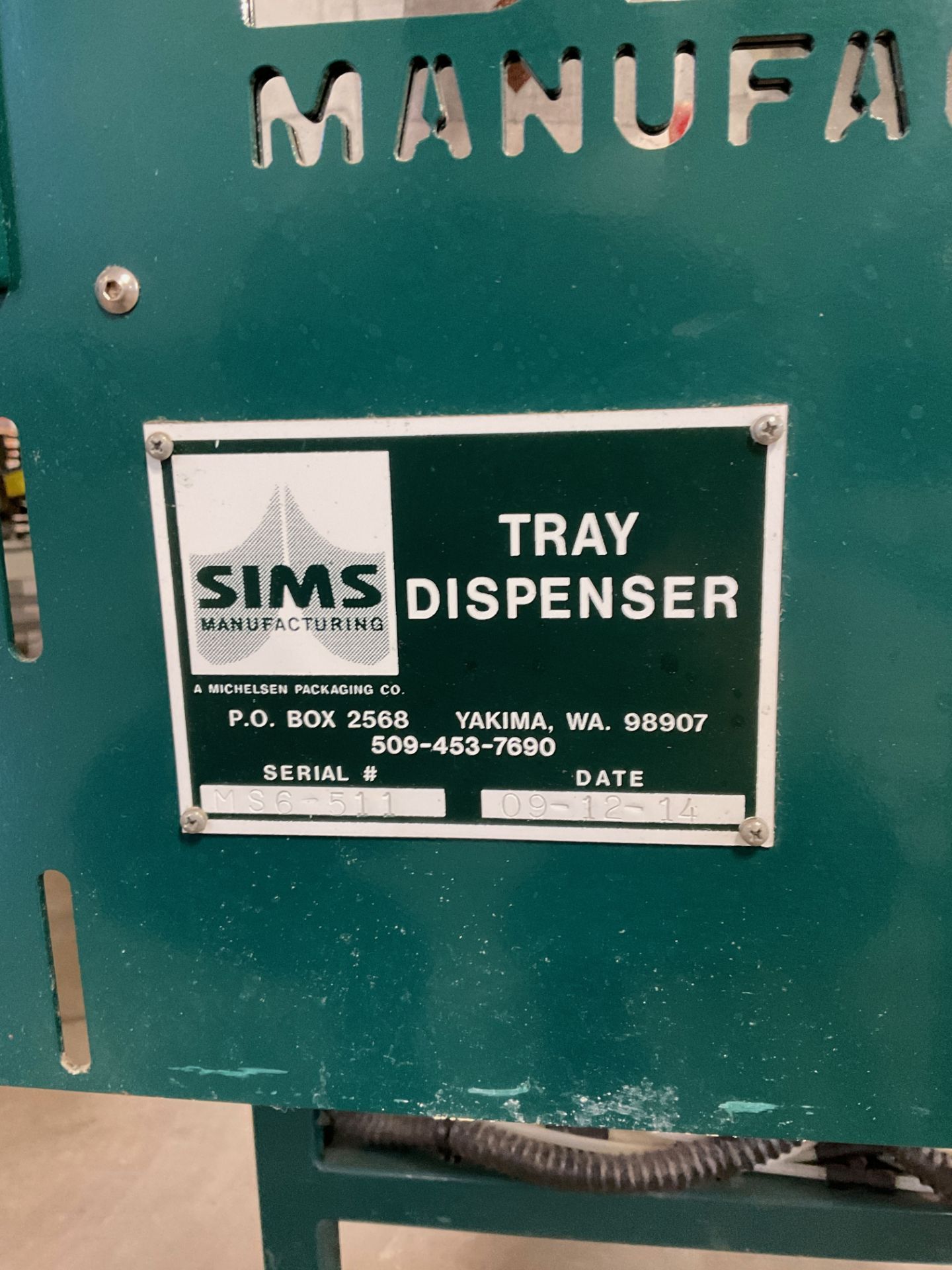 2014 Sims Mfg Tray Dispenser, S/N: MS6-511 - Subj to Bulk | Rig Fee $150 - Image 4 of 4