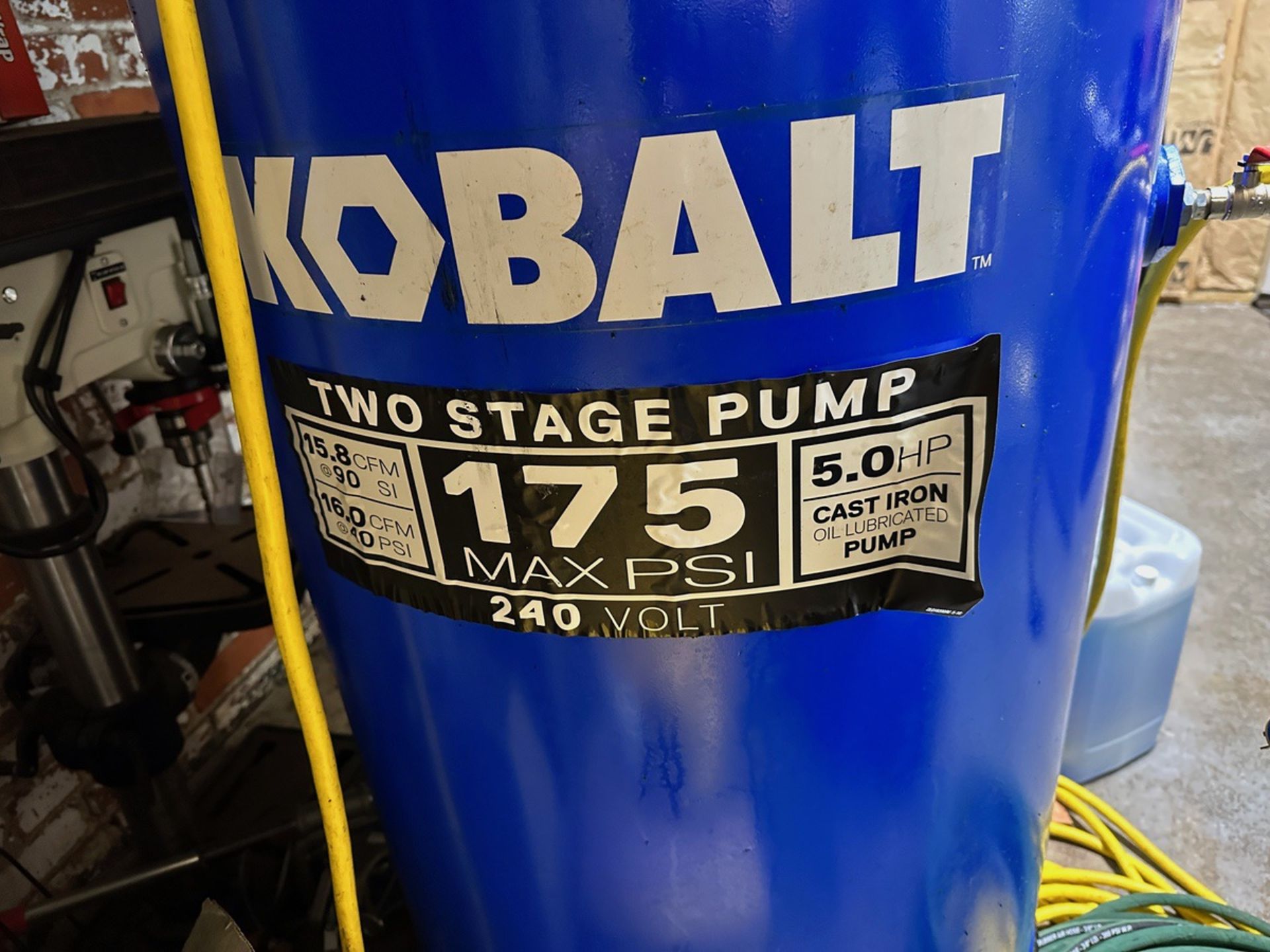 Kobalt 80 Gallon 5 HP Air Compressor | Rig Fee $35 - Image 3 of 3