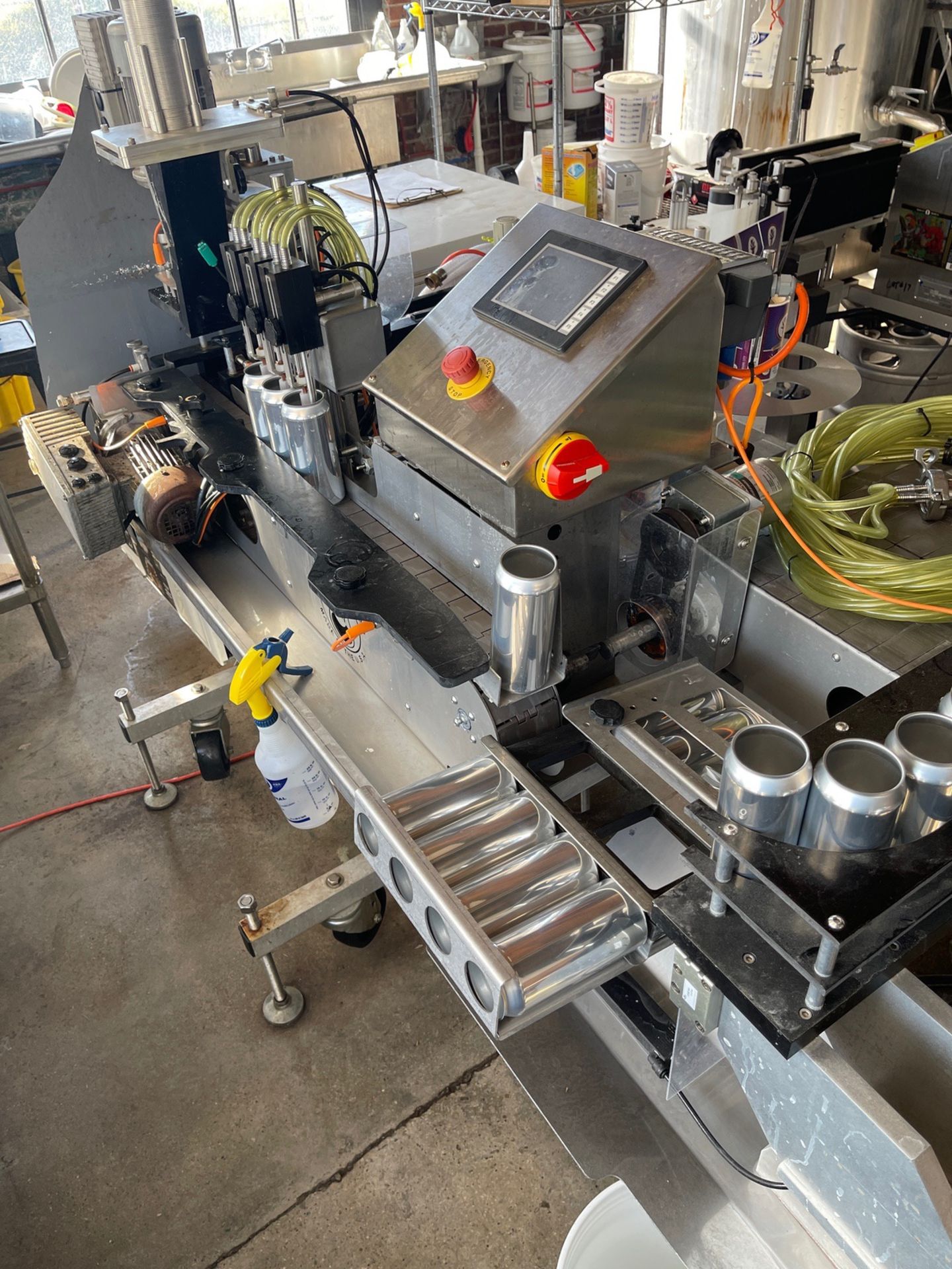 2019 MicroCanner Portable 3-Head Compact Canning Line with Feed Conveyor | Rig Fee $500