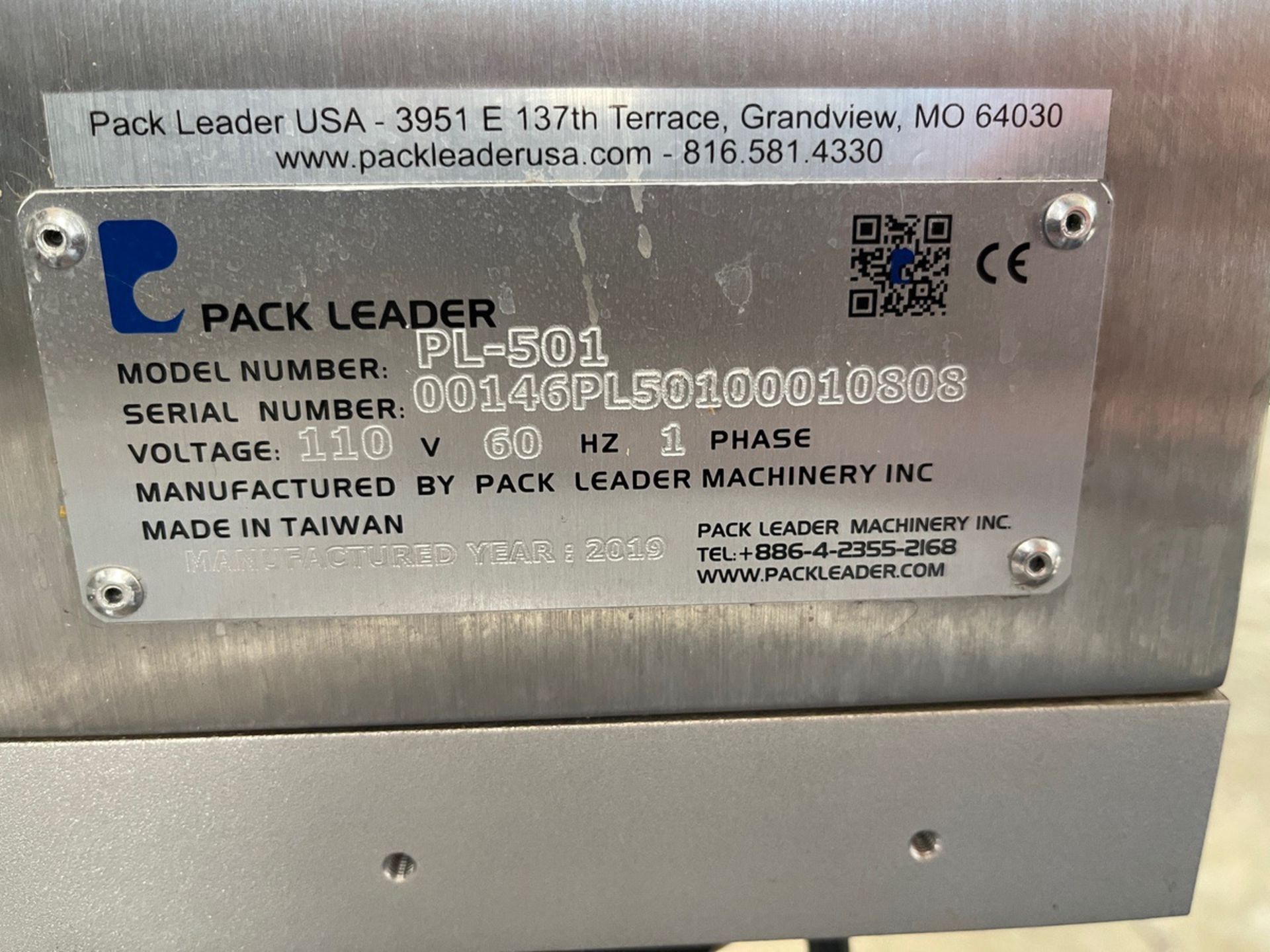 2019 Pack Leader PL-501 Labeler, 110V, S/N: 00146PL50100010808 | Rig Fee $500 - Image 3 of 3