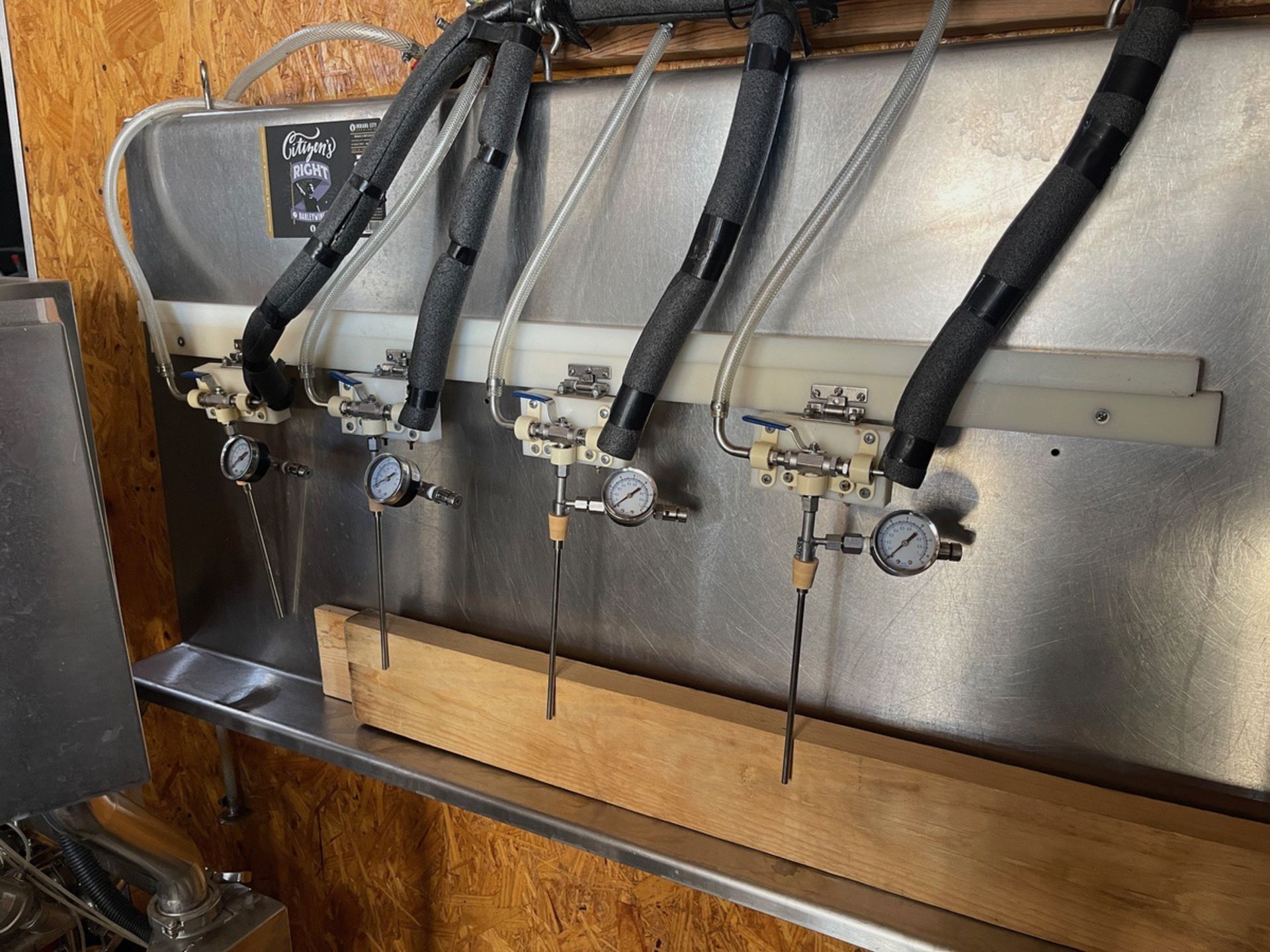 4 Head Counter Pressure Filling Station with Stainless Steel Trough | Rig Fee $250