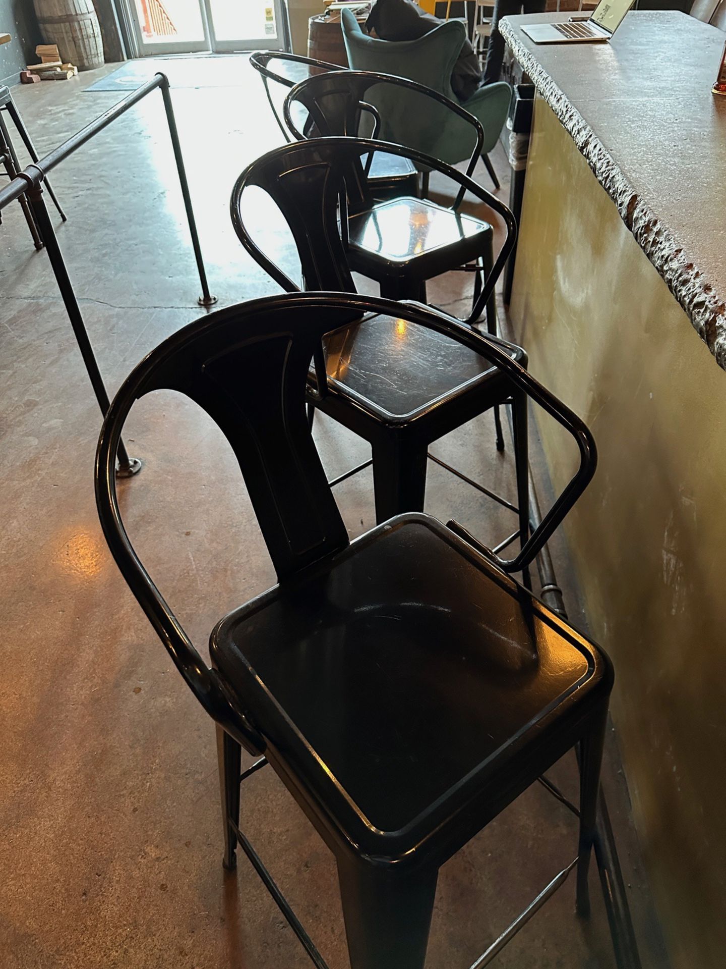 Lot of (11) Bar Stools with Backs | Rig Fee $50