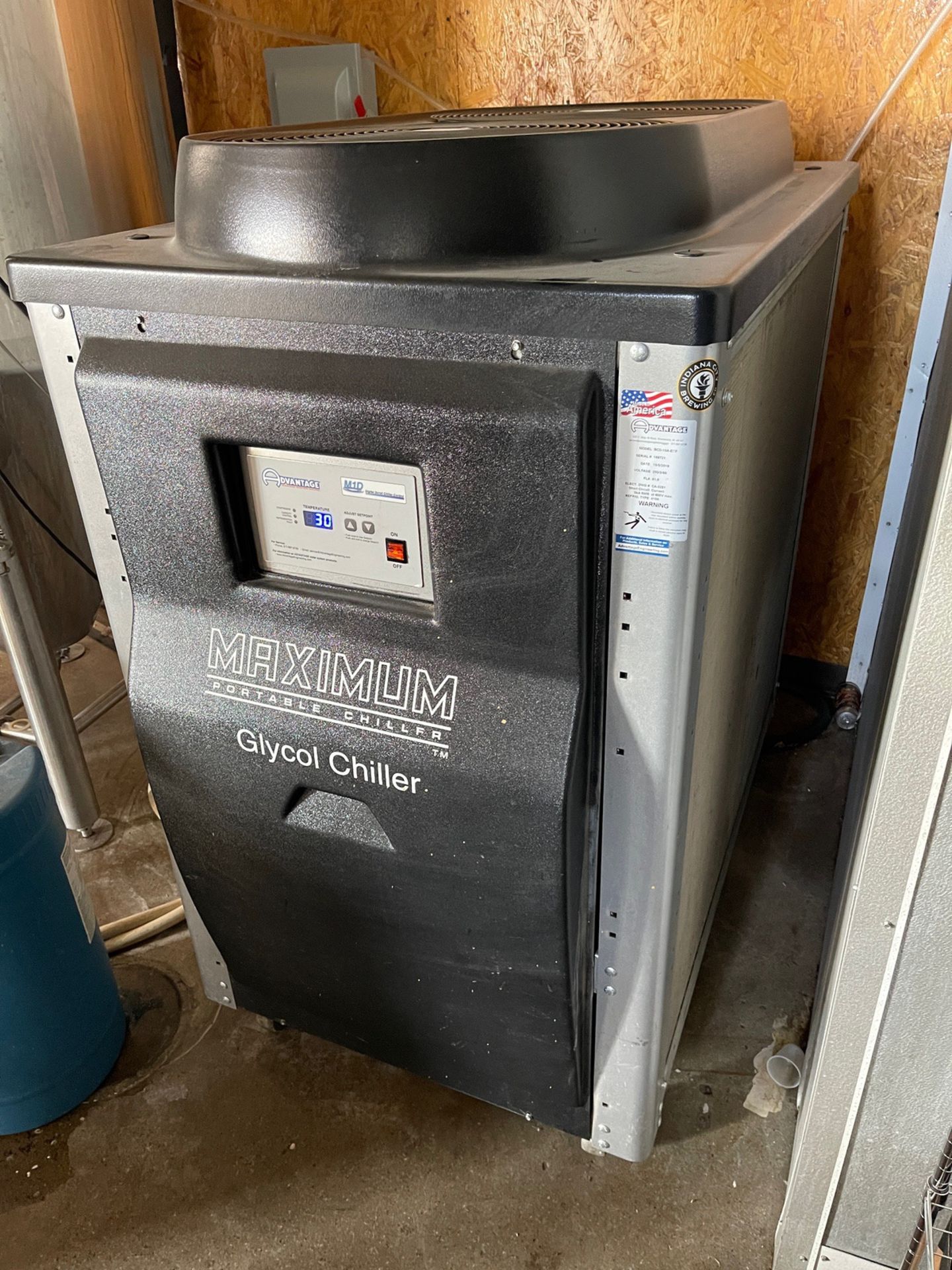 2019 Advantage Maximum Glycol Chiller, Model BCD-10A-ECF, S/N: 169721 | Rig Fee $250