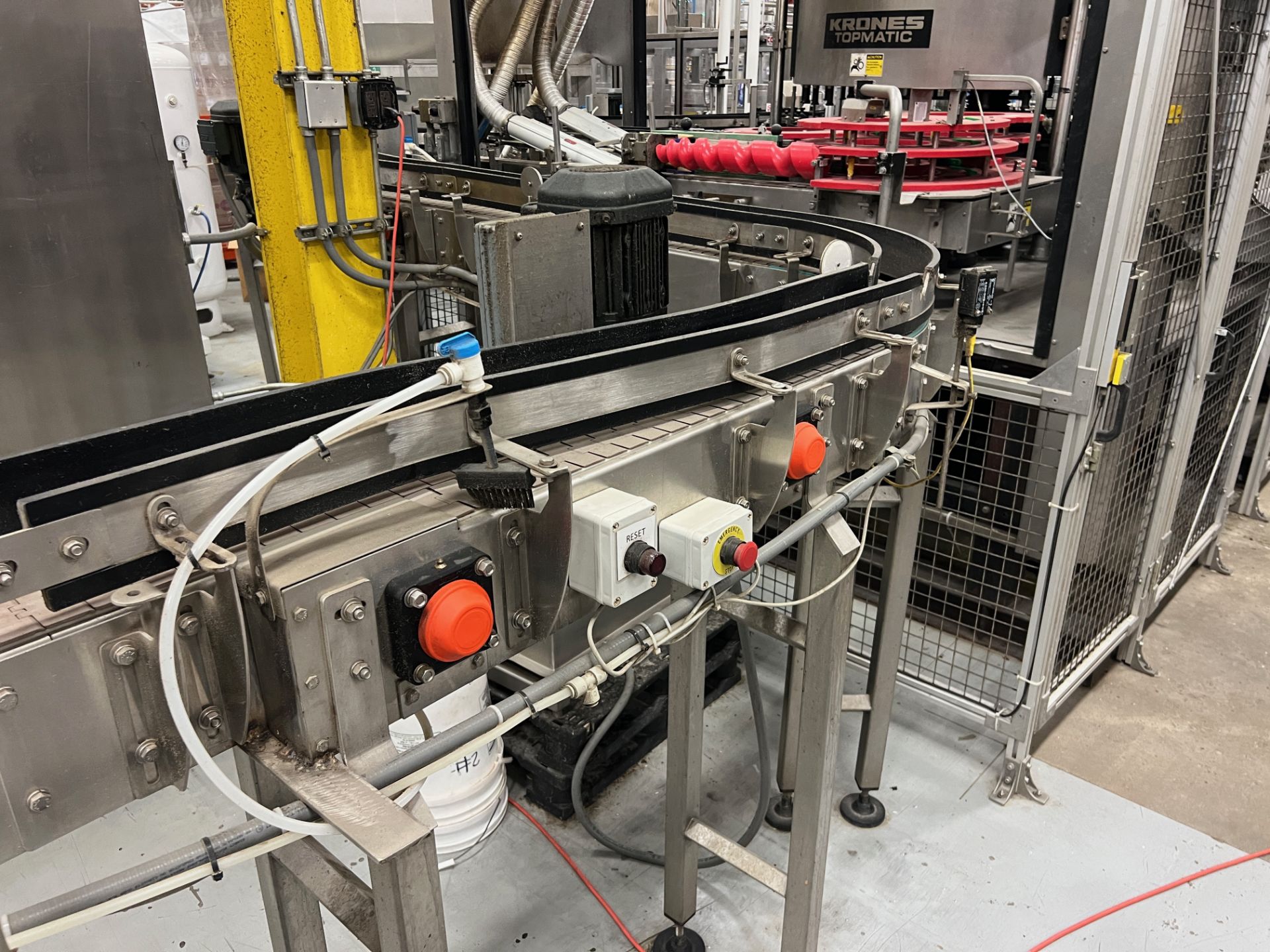 Stainless Steel Single Lane Bottle Conveyor, Approx 15ft (Topomatic Infeed) | Rig Fee $300