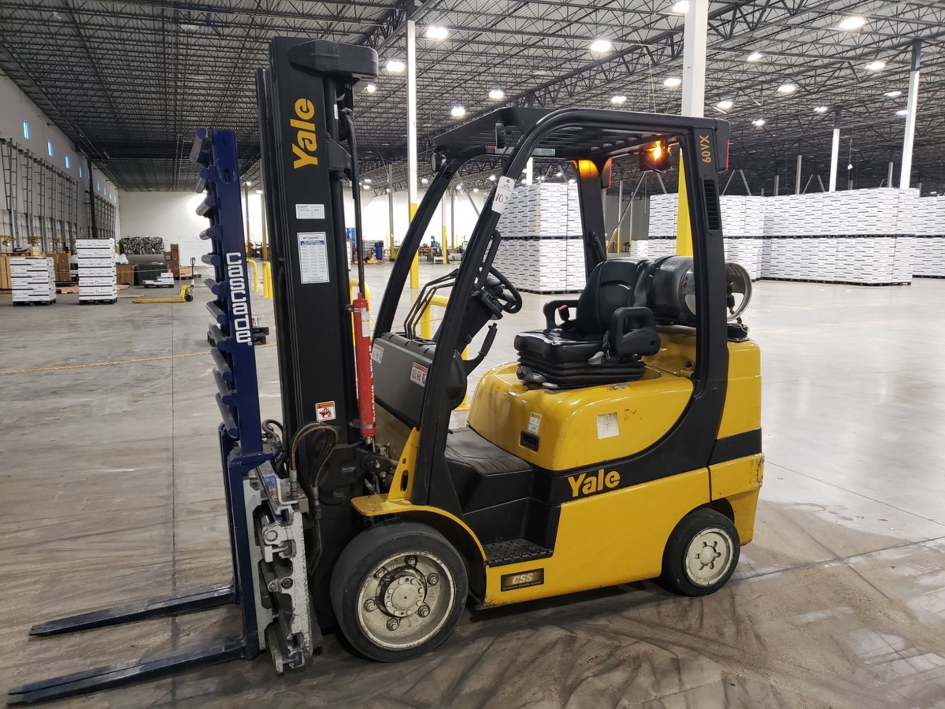 2021 Yale LP Forklift, W/ Cascade Single-Double Fork Attachment, 1889 Hours, 4700 lb | Rig Fee $150