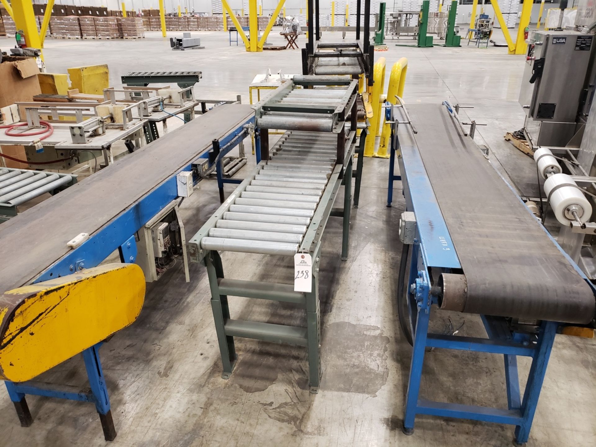 Lot of Roller & Belt Conveyor Sections | Rig Fee $350