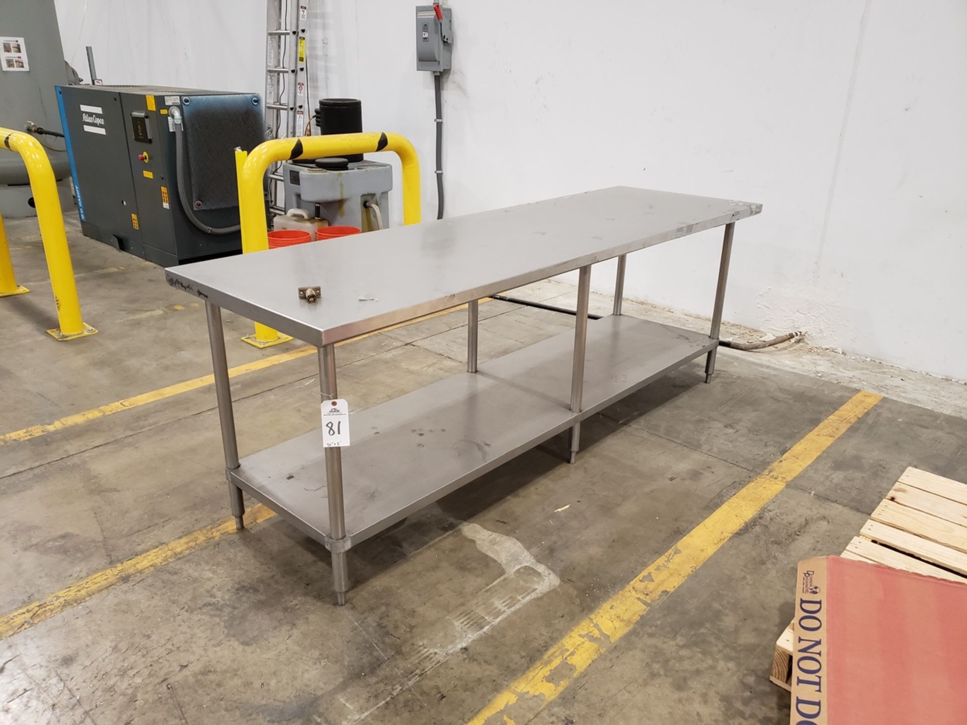 Lot of (34) Stainless Steel Tables, Including: (5) Stainless Steel Table, 30" x 6 | Rig Fee: $2000