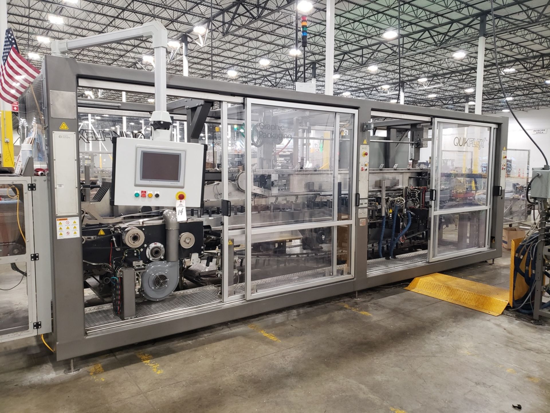 2020 Graphic Packaging Fully Enclosed Carton Packaging Machine, M# Quikflex 400, For | Rig Fee $5500