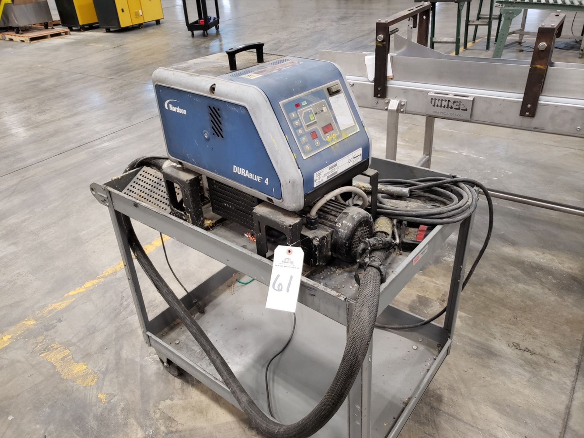 Nordson DuraBlue 4 Hot Glue Machine, S/N NC14E05197 | Rig Fee $50