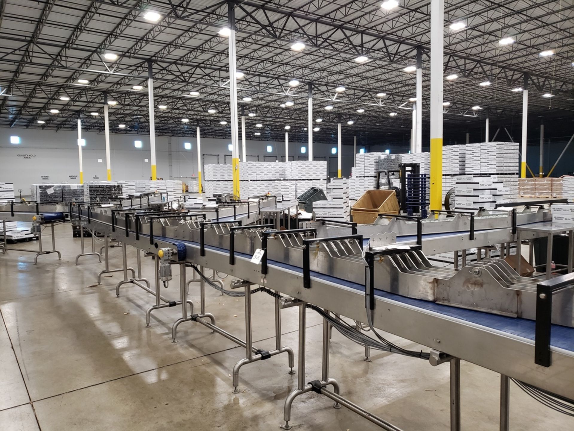 2021 Inmace Stainless Steel Cartoner Feed Conveyor, (6) Lane, W/ (6) Load Stations, | Rig Fee $2500