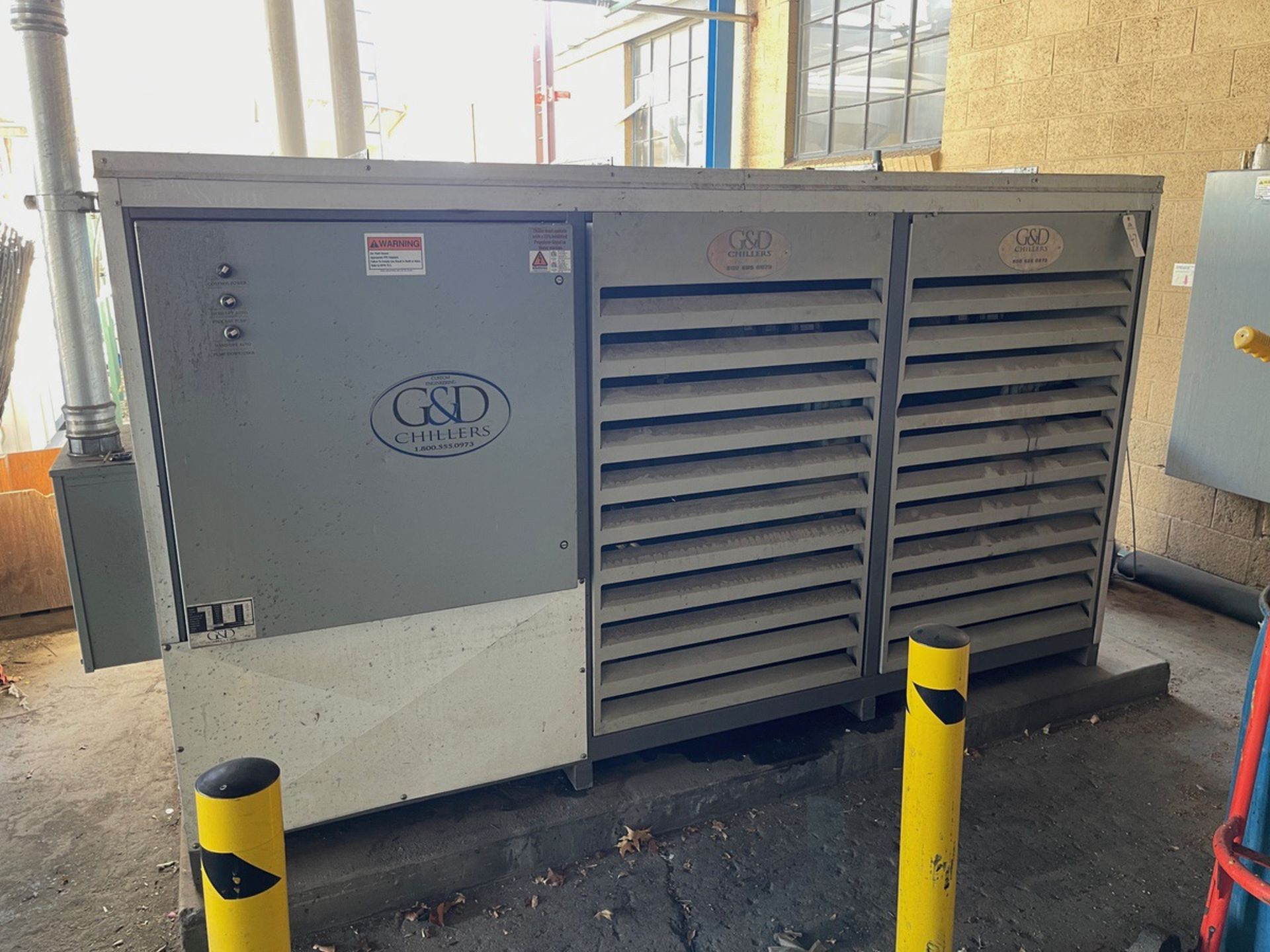 G&D Chillers GD-80H Glycol Chiller, Dual 40HP Compressors, 500 Gallon Reservoir Tank | Rig Fee $1050