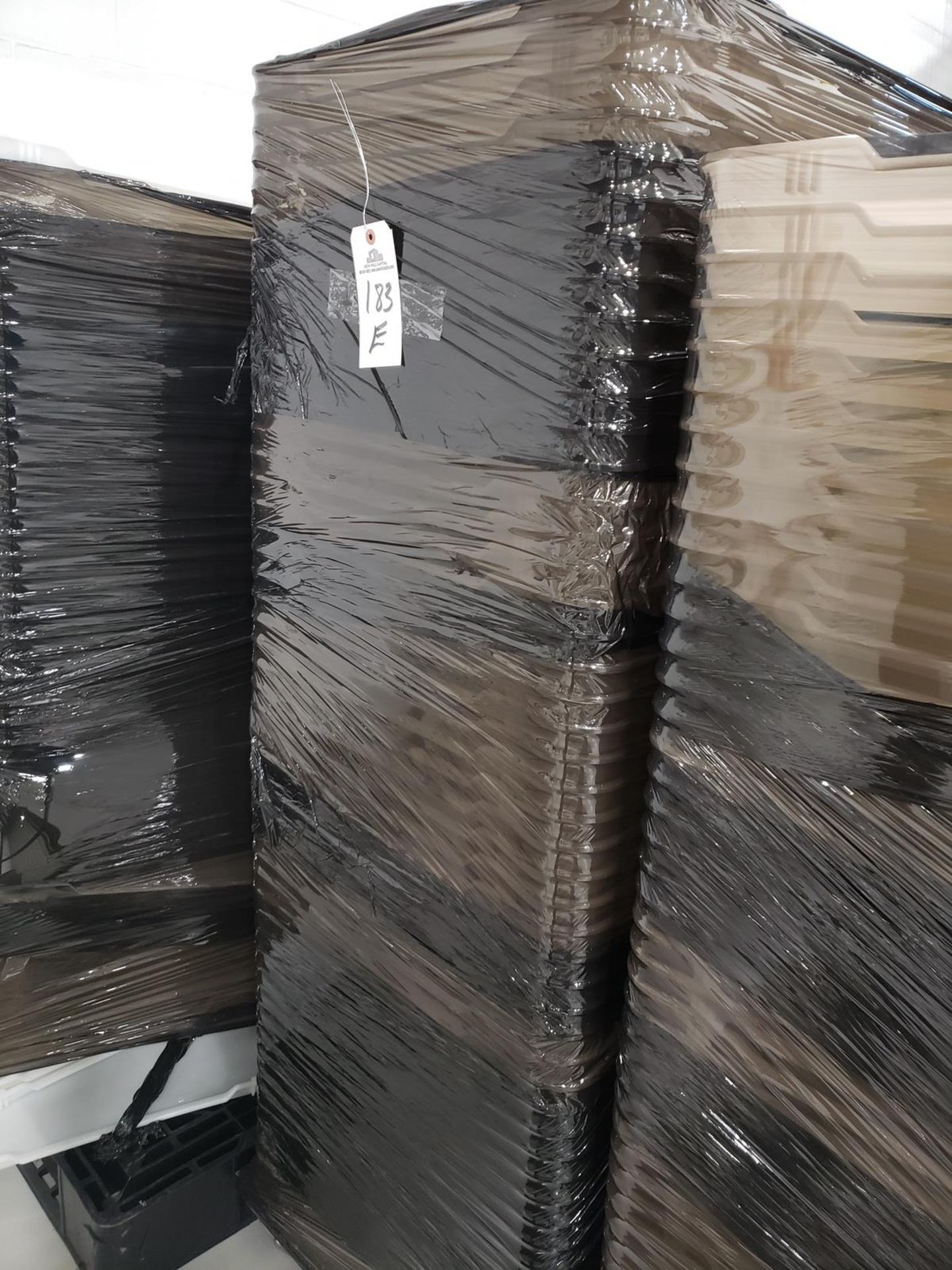 Lot of (50) 23 1/2" X 29 1/2" Plastic Product Trays | Rig Fee $40