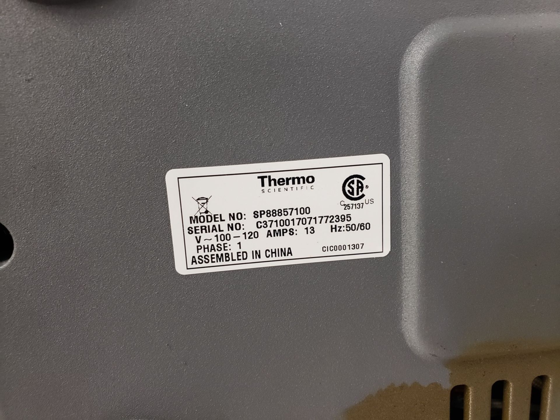 Thermo Scientific Stirrer/Hot Plate, M# SP88857100, S/N C3710017071772395 | Rig Fee $35 - Image 2 of 2