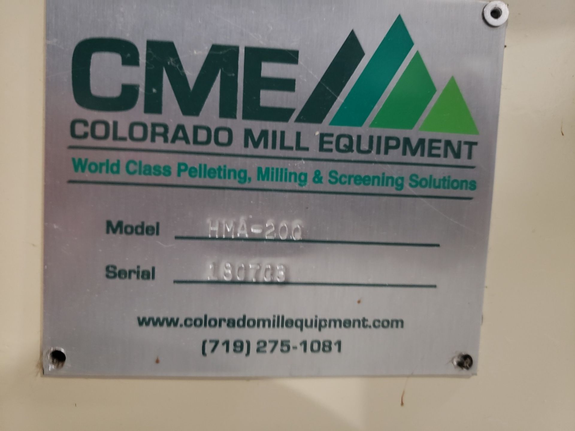 Colorado Mill Equipment Hammer Mill, M# HMA-200, S/N 180703, 200 HP | Rig Fee $250 - Image 2 of 4