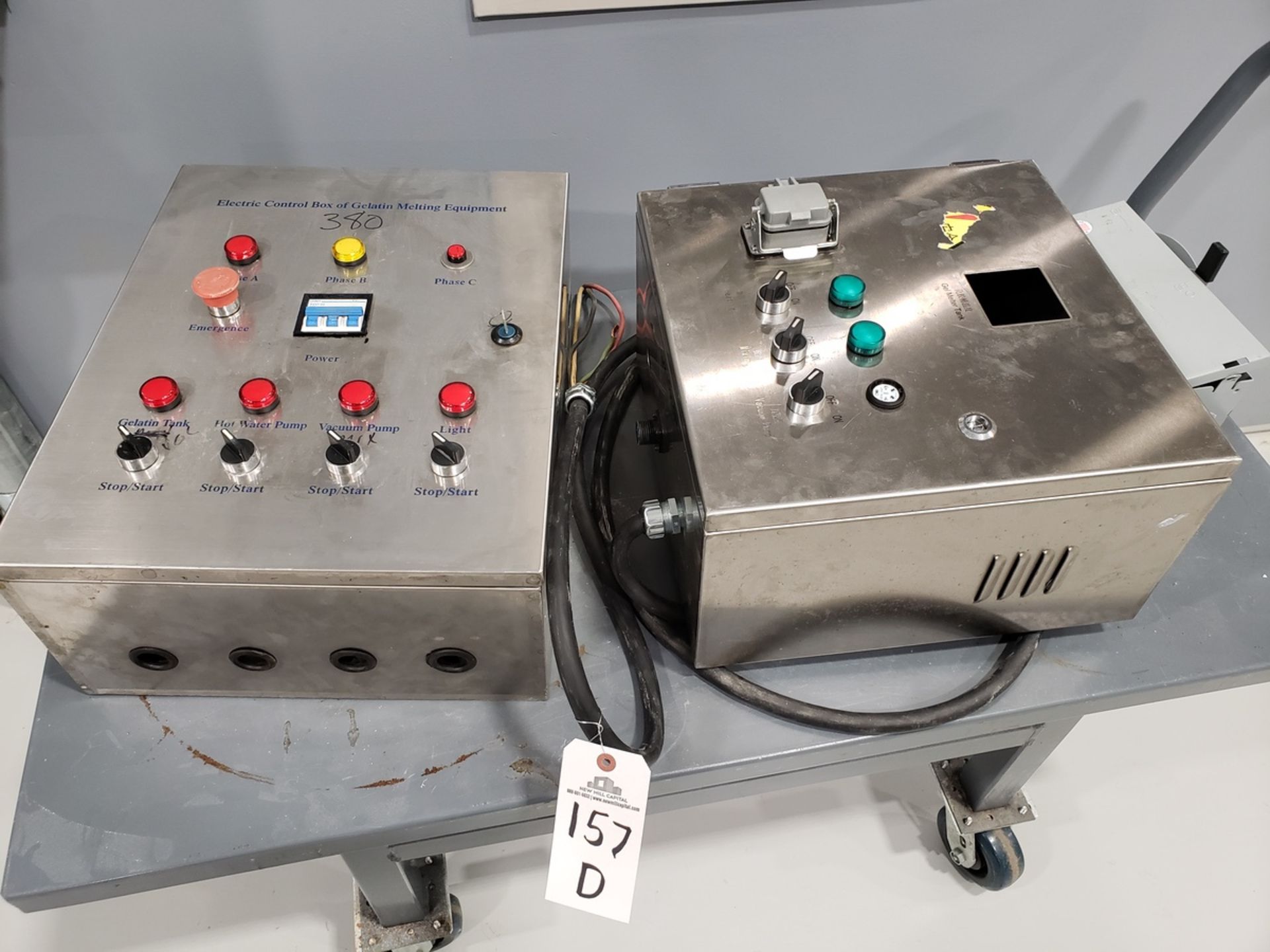 Gelatin Melting Control Panels | Rig Fee $75