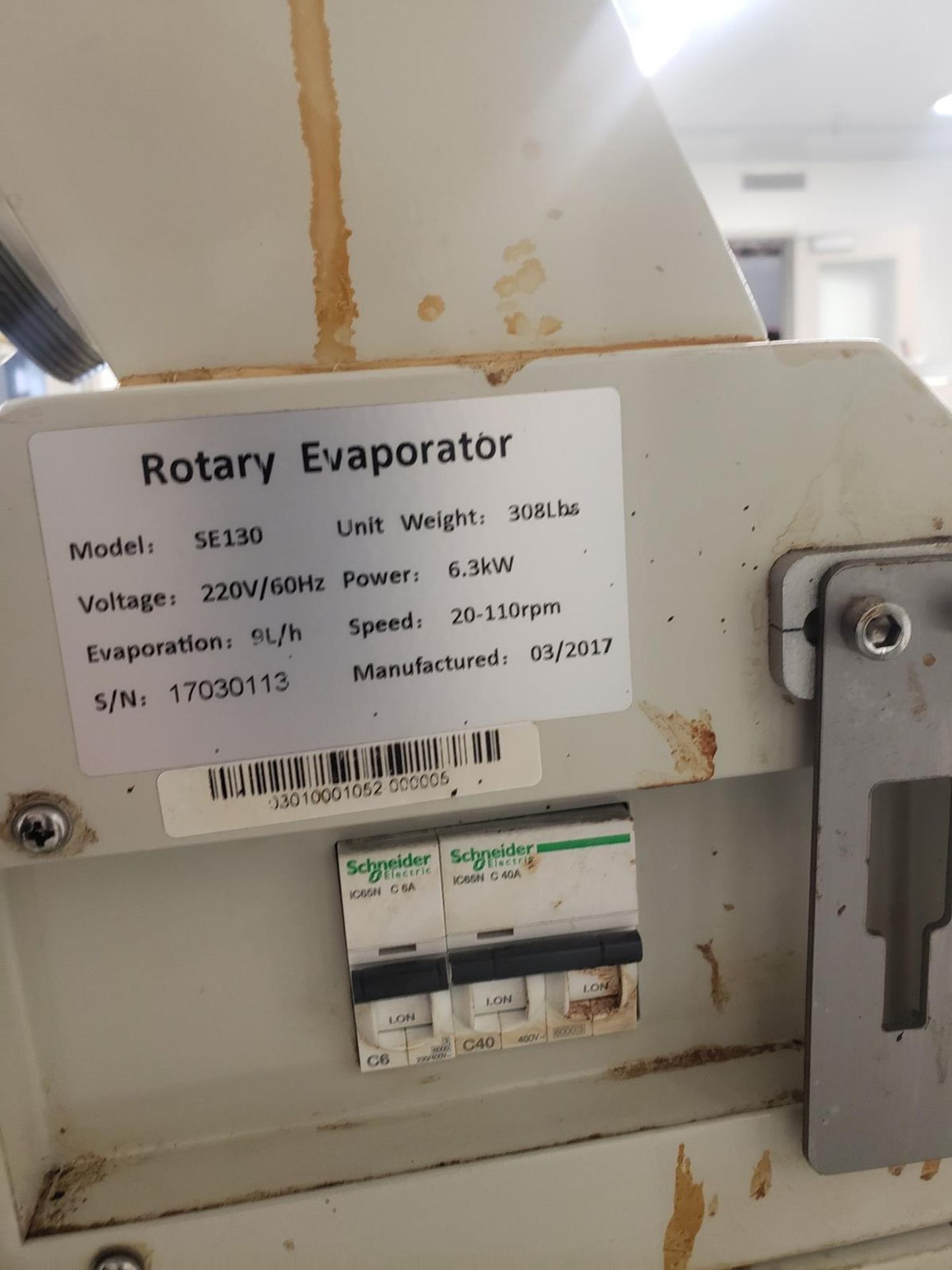 Across International SolventVap Rotary Evaporator, M# SE130, S/N 17030113 | Rig Fee $450 - Image 2 of 3