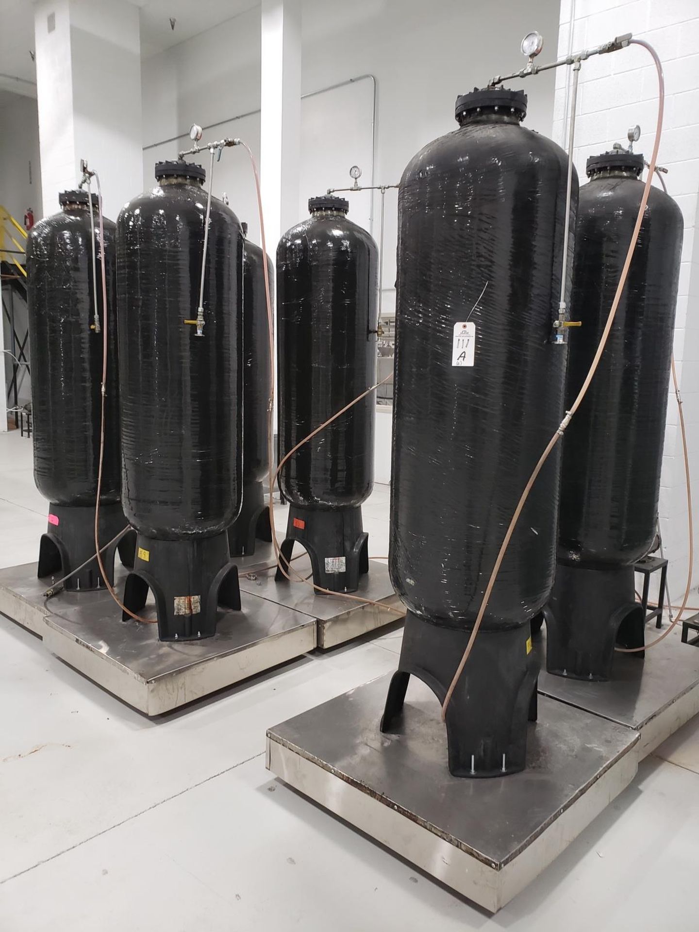 Lot of (6) Pentair Water Composite Filter Media Canisters | Rig Fee $600