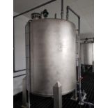 Chicago Boiler 4,250 Liter Stainless Steel Holding Tank, W/ Top Drive Pneumatic Agi | Rig Fee $750