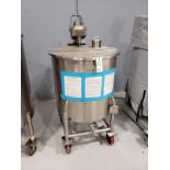 300 Liter Stainless Steel Agitated Mixing Tank | Rig Fee $40