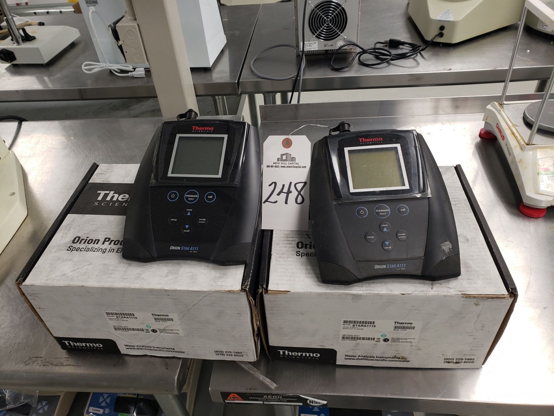 Lot of (2) Thermo Scientific Orion Star A111 Benchtop pH Meters | Rig Fee $35