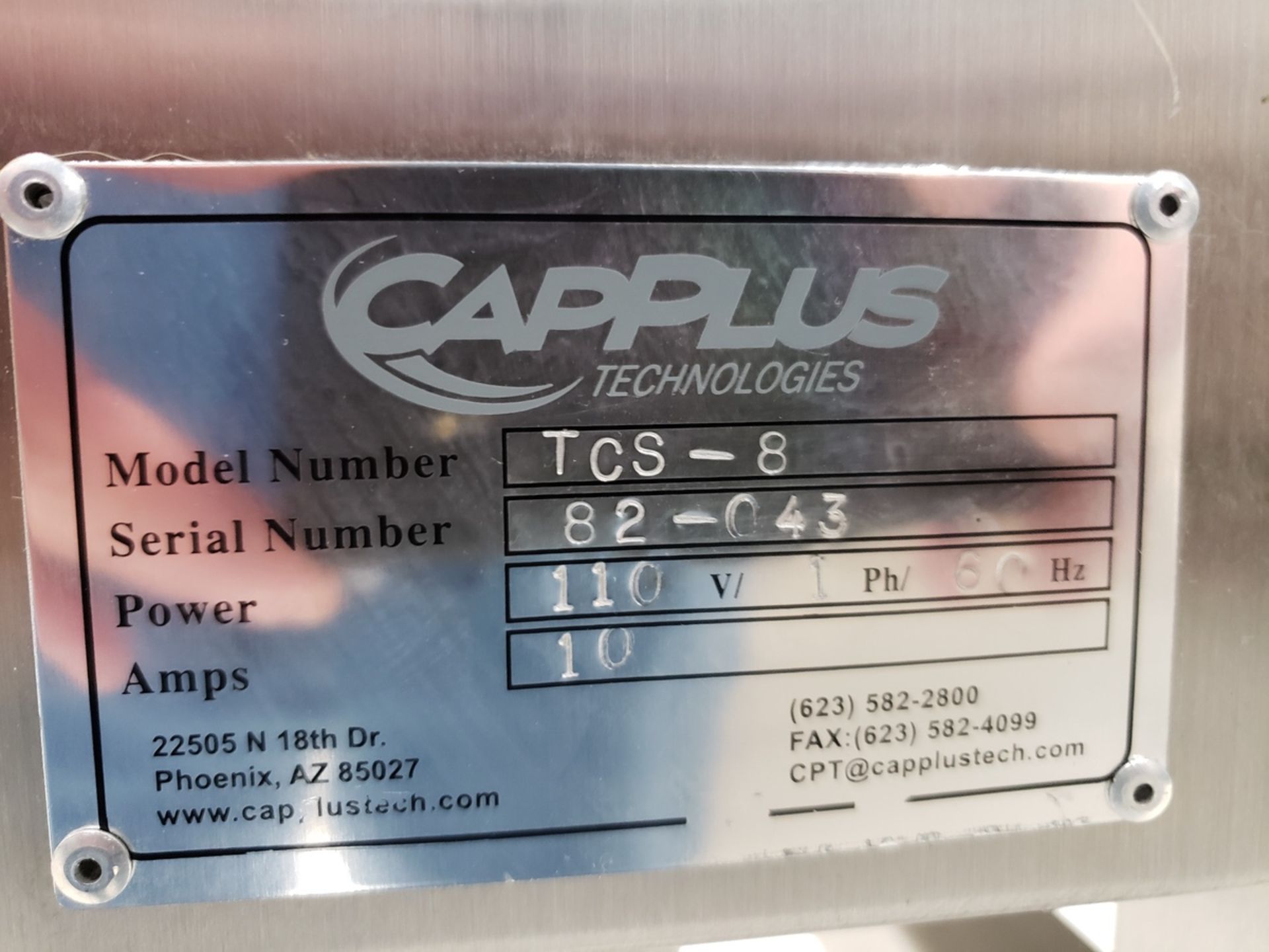 Capplus Gel Cap Sorter, M# TCS-8, S/N 82-043 | Rig Fee $200 - Image 2 of 4