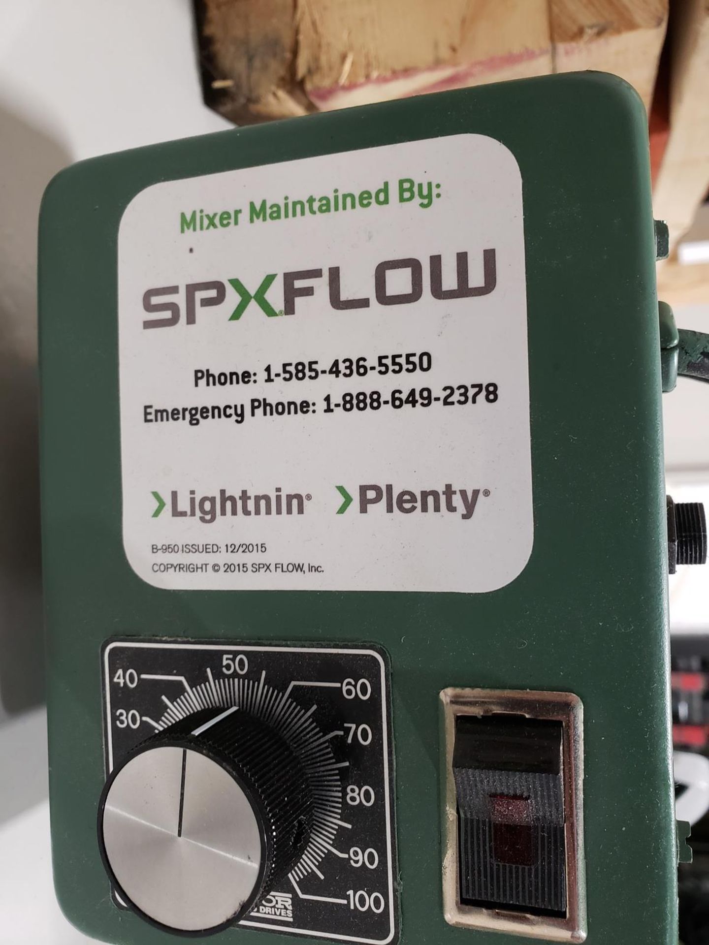 SPX Flow Electric Mixer | Rig Fee $25 - Image 2 of 2