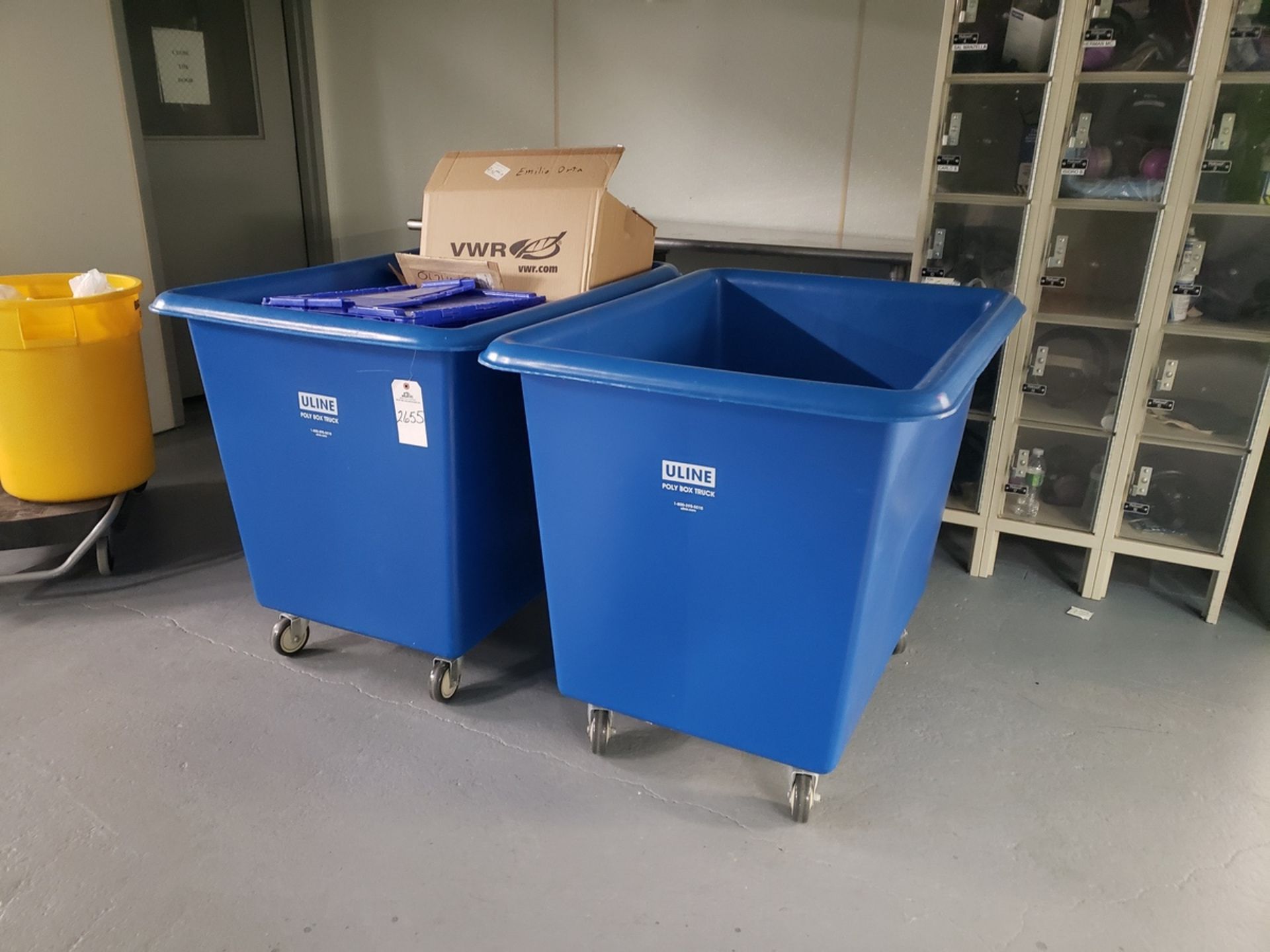 Lot of (2) Poly Product Bins | Rig Fee $25