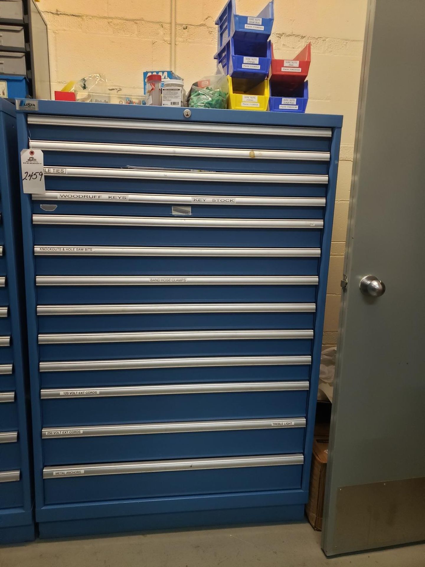 Lista 13 Drawer Storage Cabinet, W/ Contents | Rig Fee $150