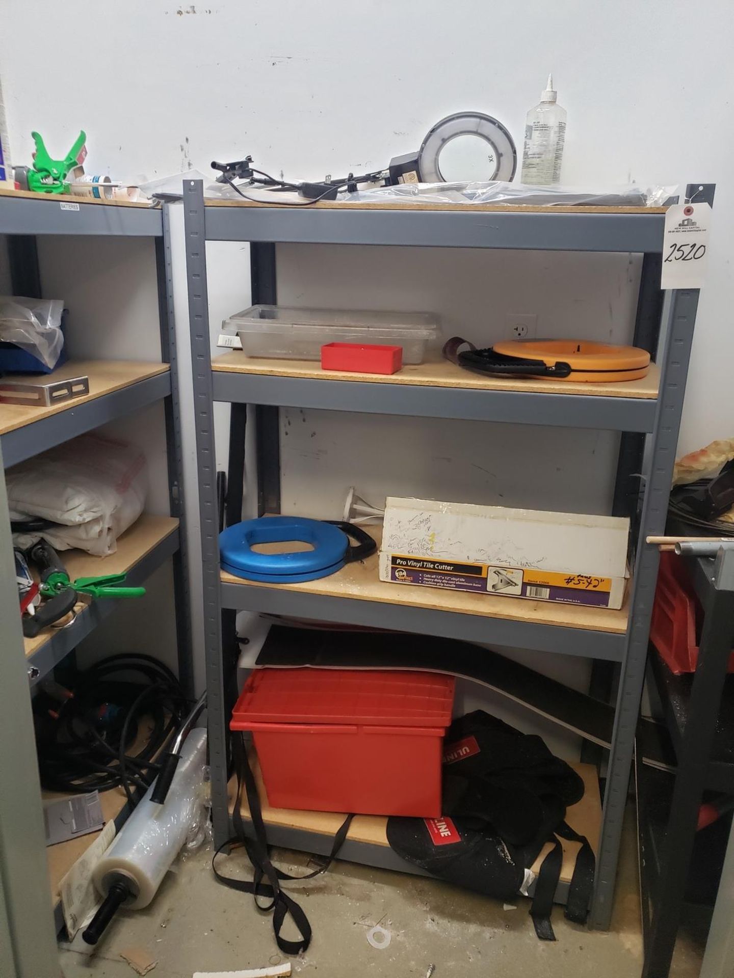 Lot of (3) Storage Shelf Units