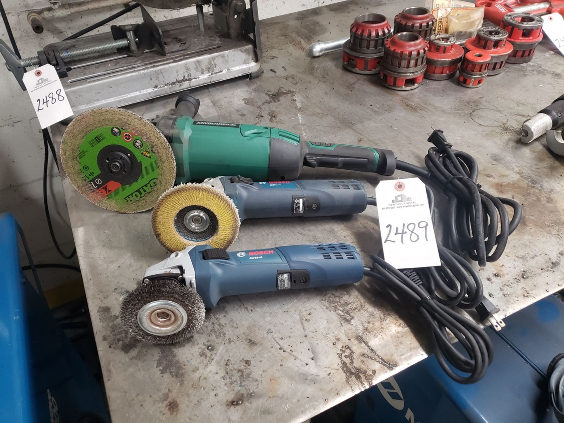 Lot of (3) Right Angle Grinders | Rig Fee $25