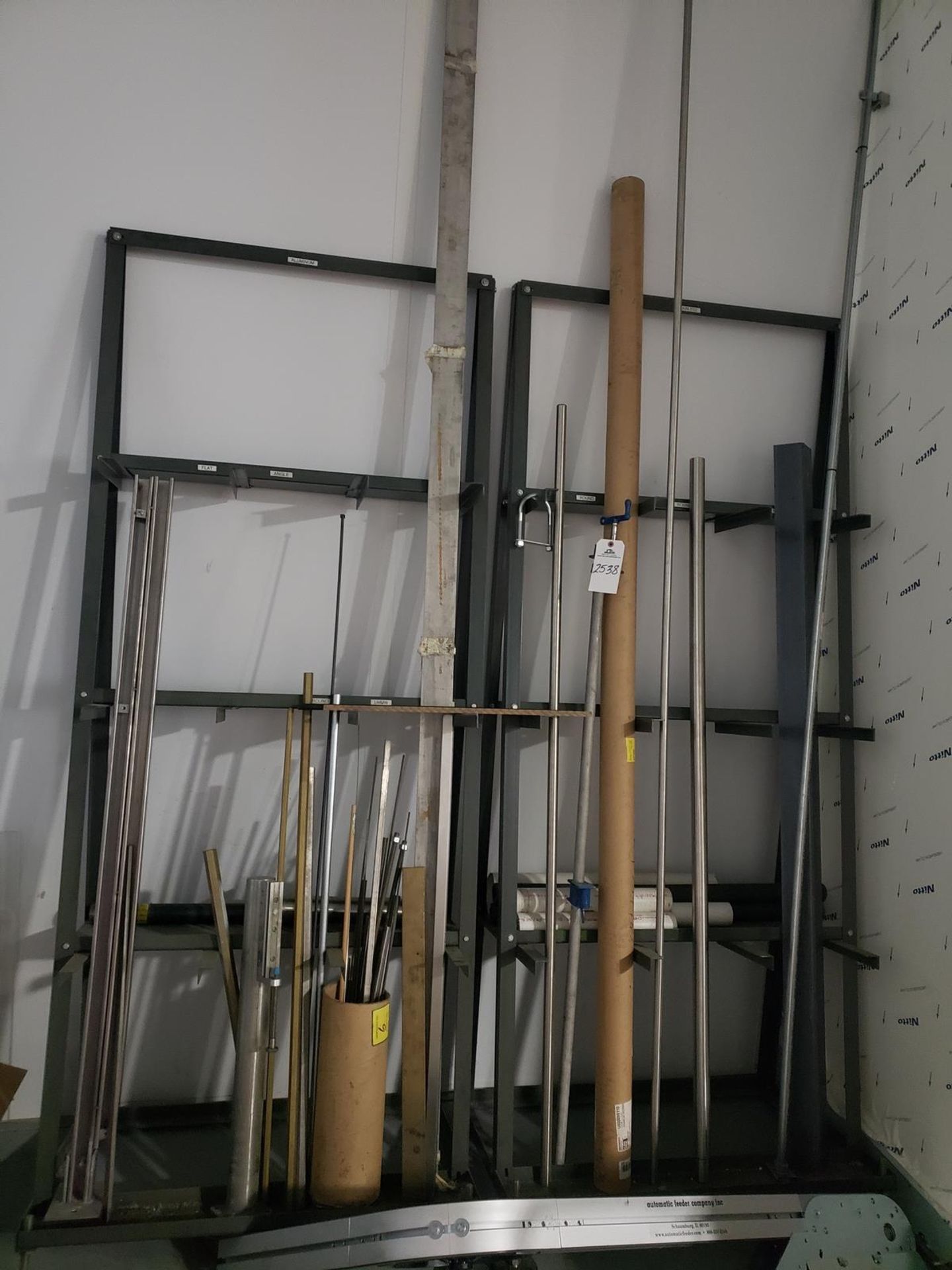 Lot of Material, W/ Cantilever Rack