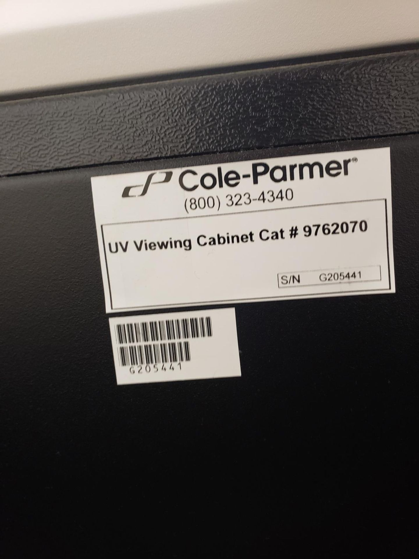 Cole-Palmer UV Viewing Cabinet | Rig Fee $10 - Image 2 of 2