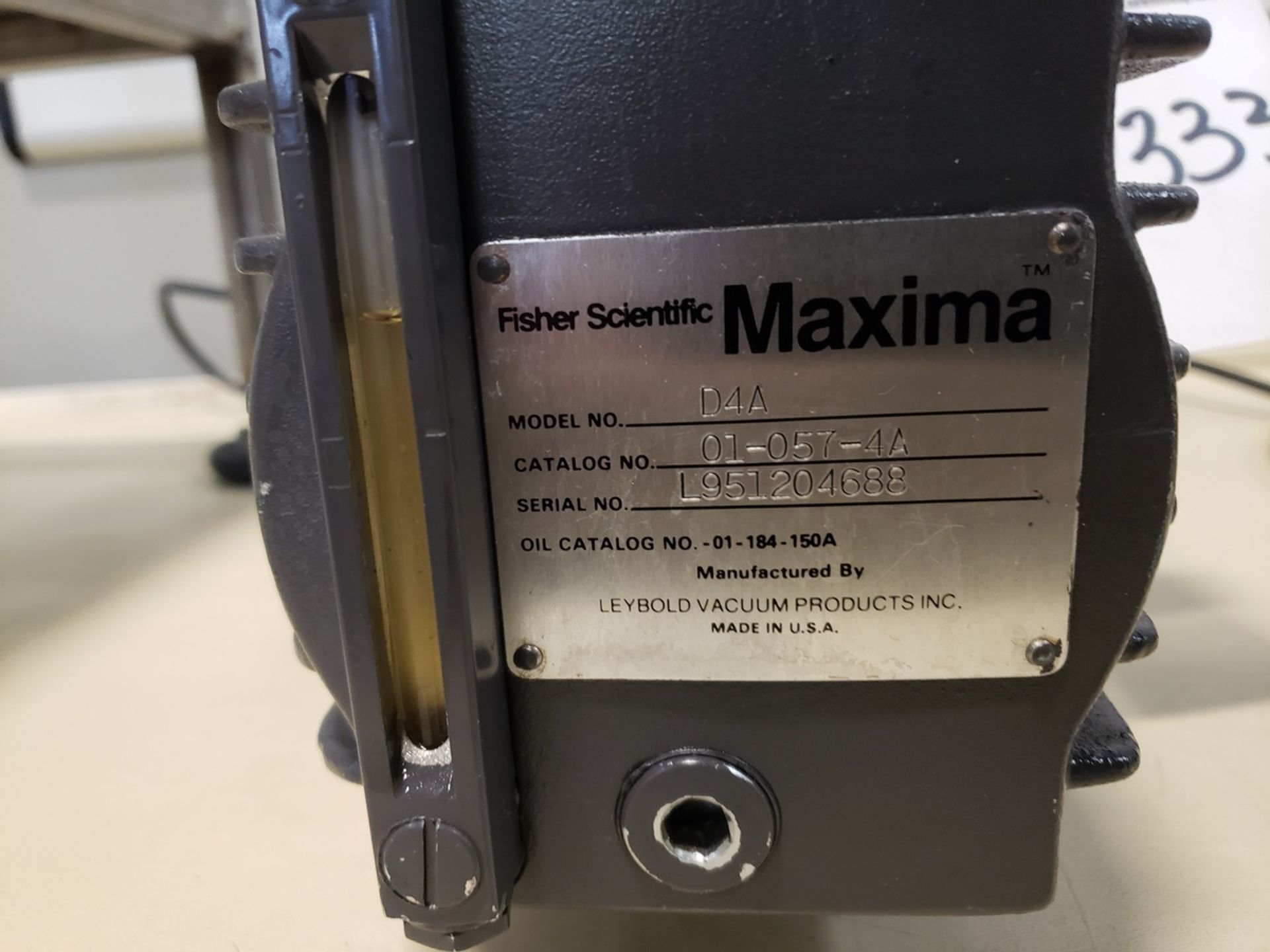 Fisher Scientific Maxima Vacuum Pump - Image 2 of 2