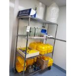 Storage Rack W/Contents, Laboratory Supplies | Rig Fee $50