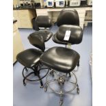 Lot of (4) Laboratory Chairs