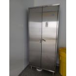 Stainless Steel Two Door Storage Cabinet