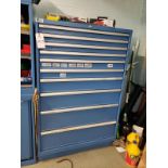 Lista 10 Drawer Storage Cabinet, W/ Contents