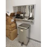 Stainless Steel PPE Storage Rack and Disposal Can
