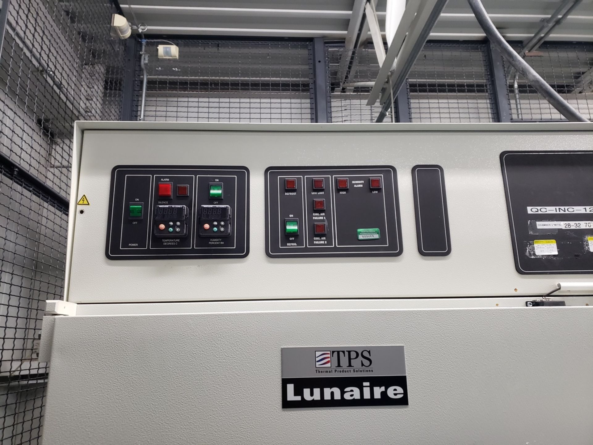 TPS Lunaire Stability Chamber CEO958-4, S/N 33721-01 - Image 4 of 4