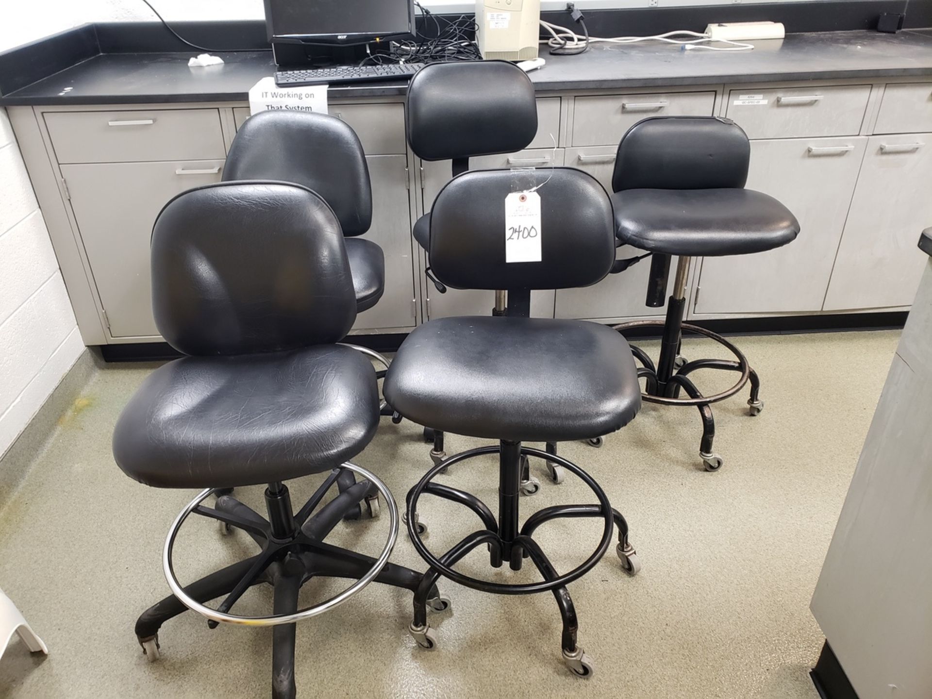 Lot of (5) Laboratory Chairs