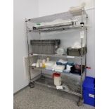 Storage Cart W/Contents, Laboratory Supplies