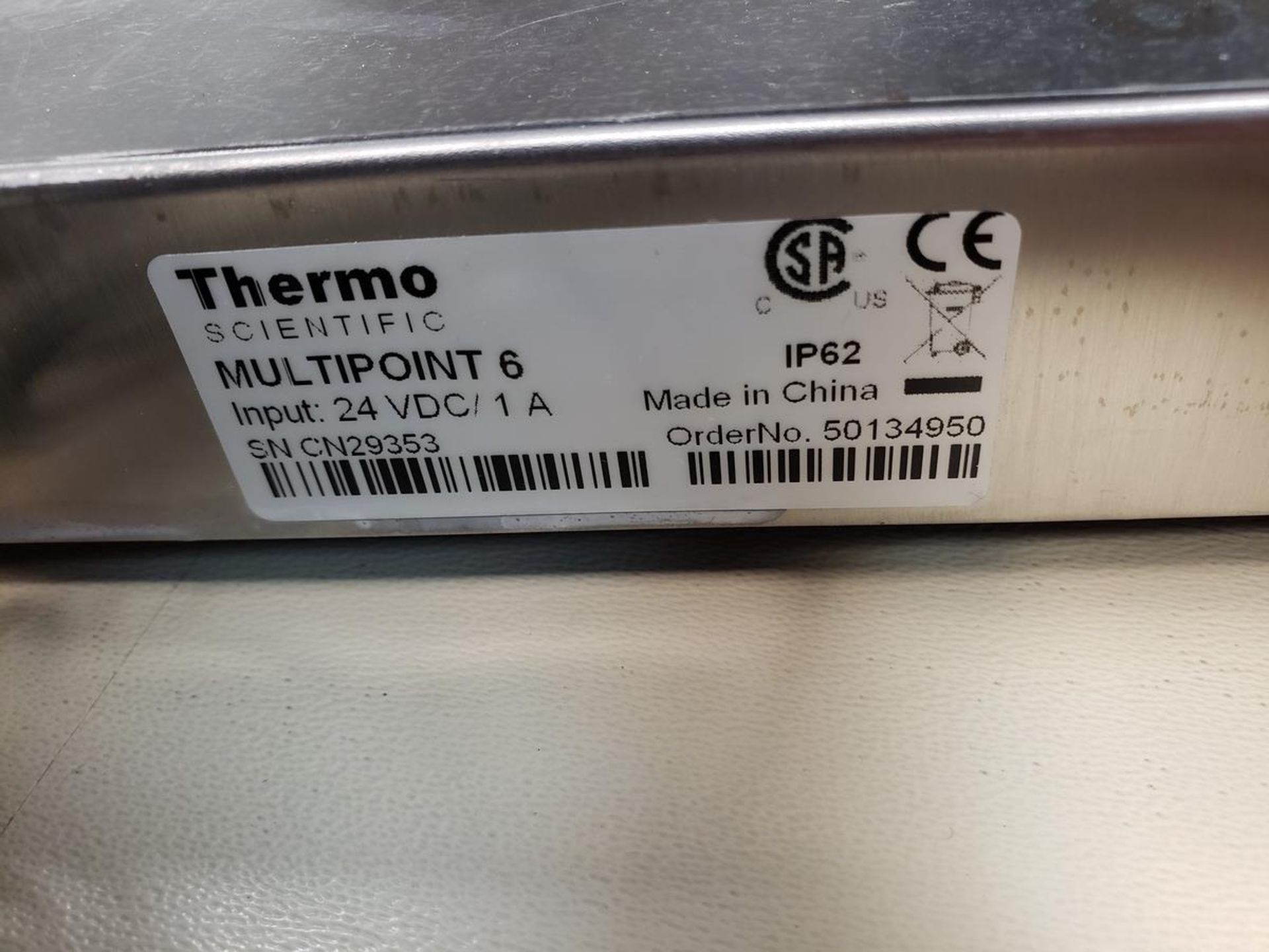 Thermo Scientific Multipoint 6 Stirrer, S/N CN29353 - Image 2 of 2