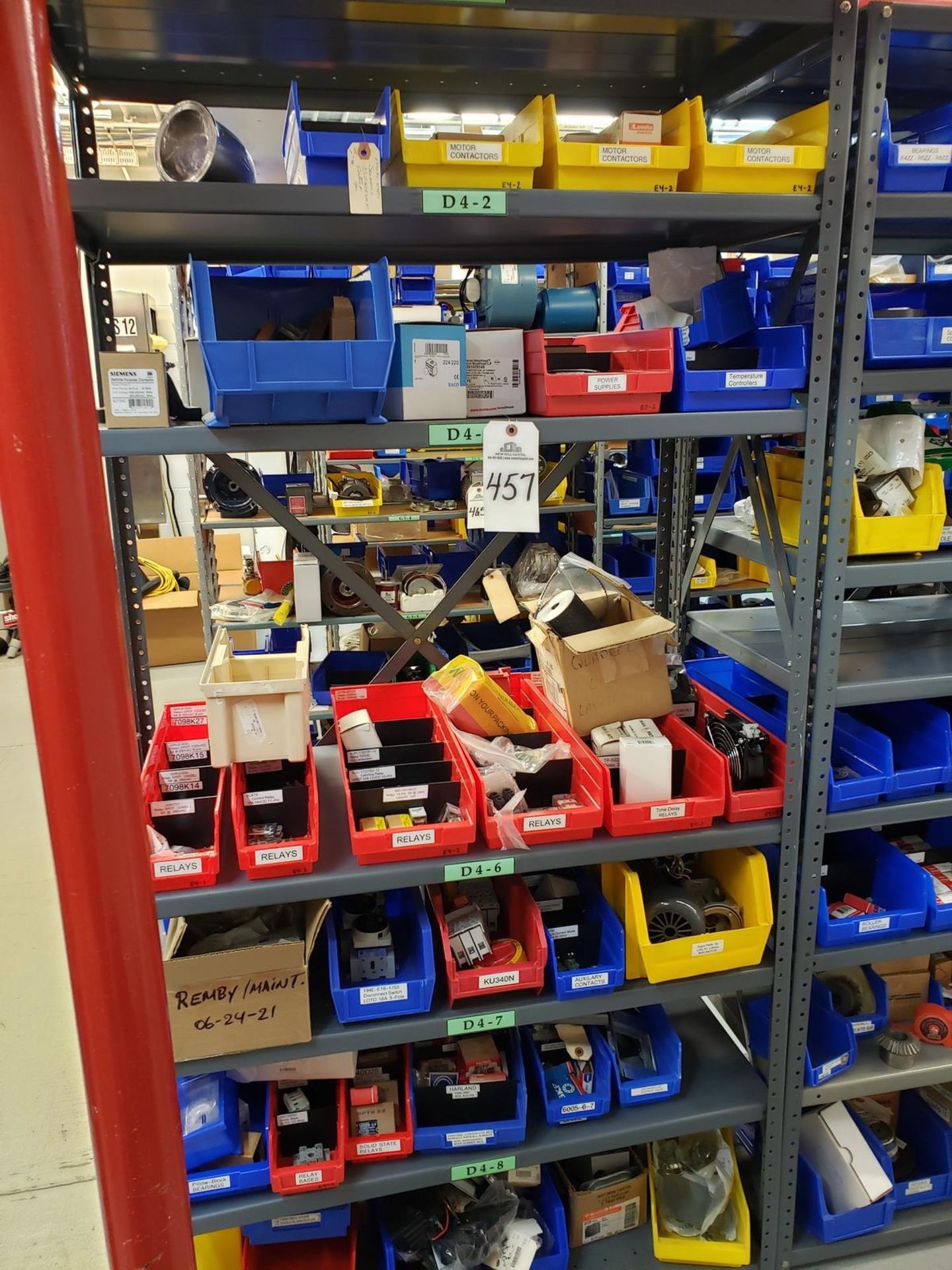 Contents of Storage Shelf Section, Spare Parts | Rig Fee $100 (Includes Boxing)