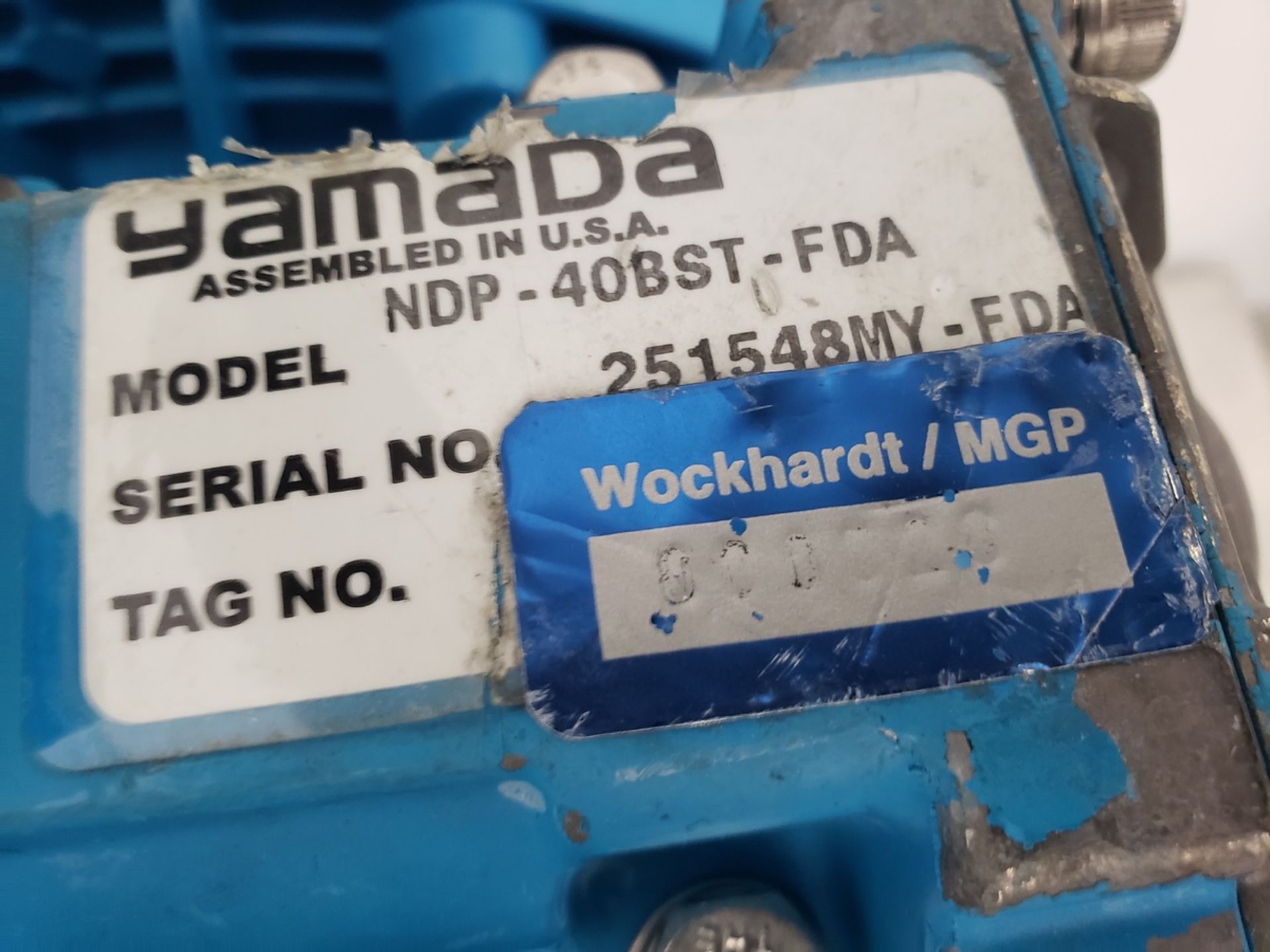 Yamada 2" Diaphragm Pump, M# NDP-40BST-FDA | Rig Fee $100 - Image 2 of 2