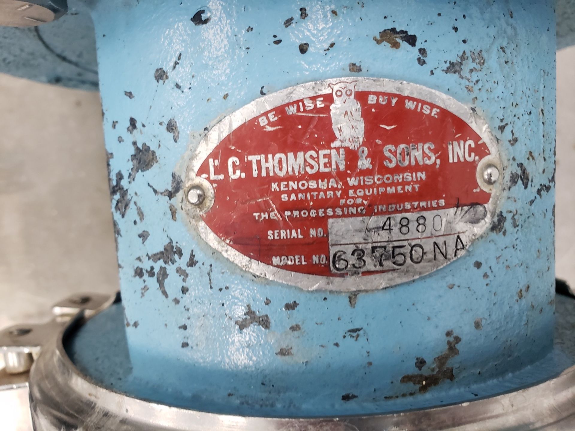 5" X 2" X 1 1/2" Thomsen Sanitary Centrifugal Pump, 7 1/2 HP | Rig Fee $100 - Image 2 of 4