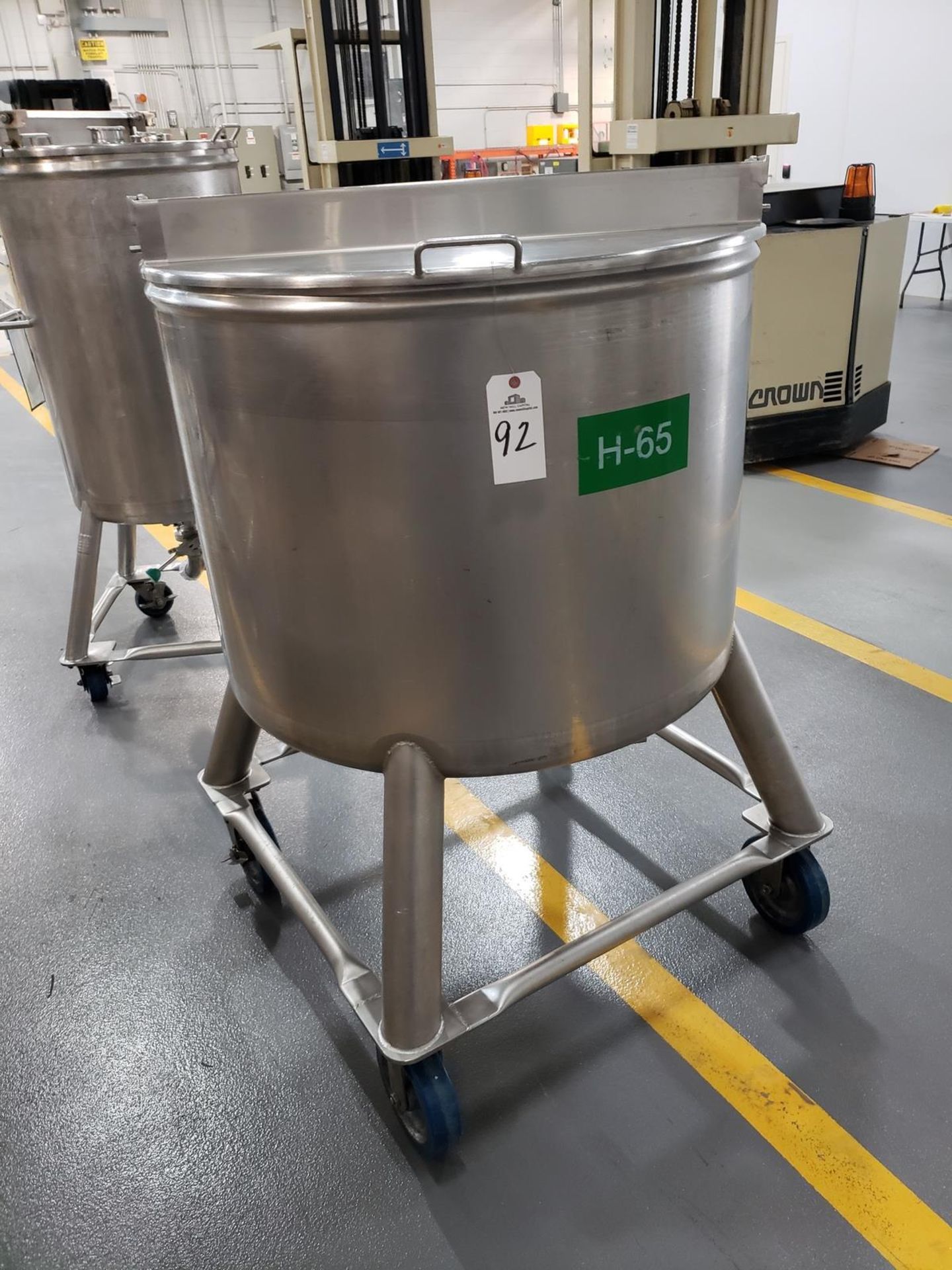 DCI 100 Gallon Stainless Steel Portable Mixing Tank | Rig Fee $125