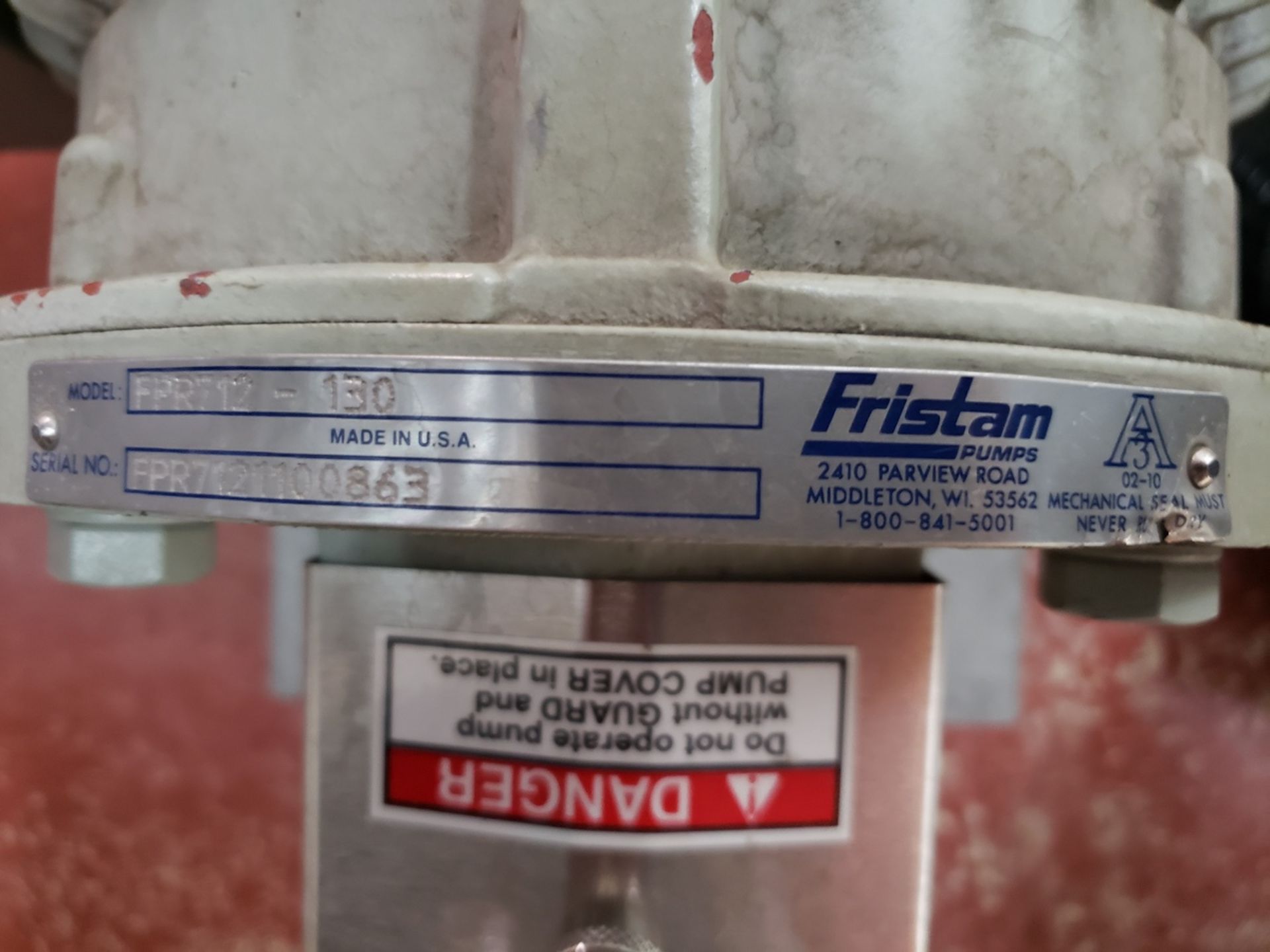 Fristam 3 HP Sanitary Centrifugal Pump | Rig Fee $125 - Image 2 of 4