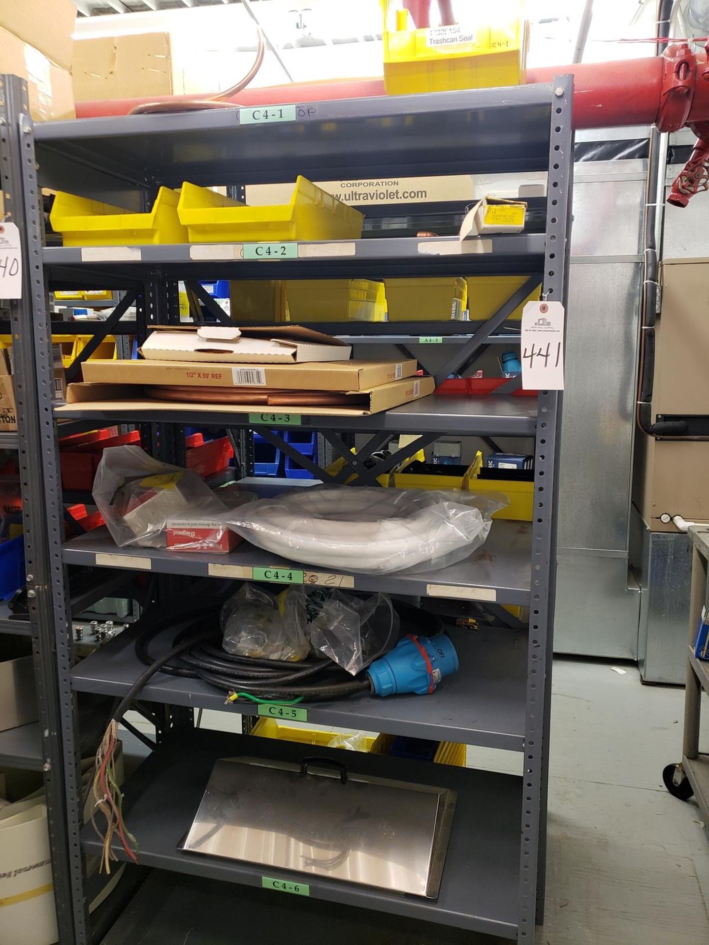 Contents of Storage Shelf Section, Spare Parts | Rig Fee $100 (Includes Boxing)